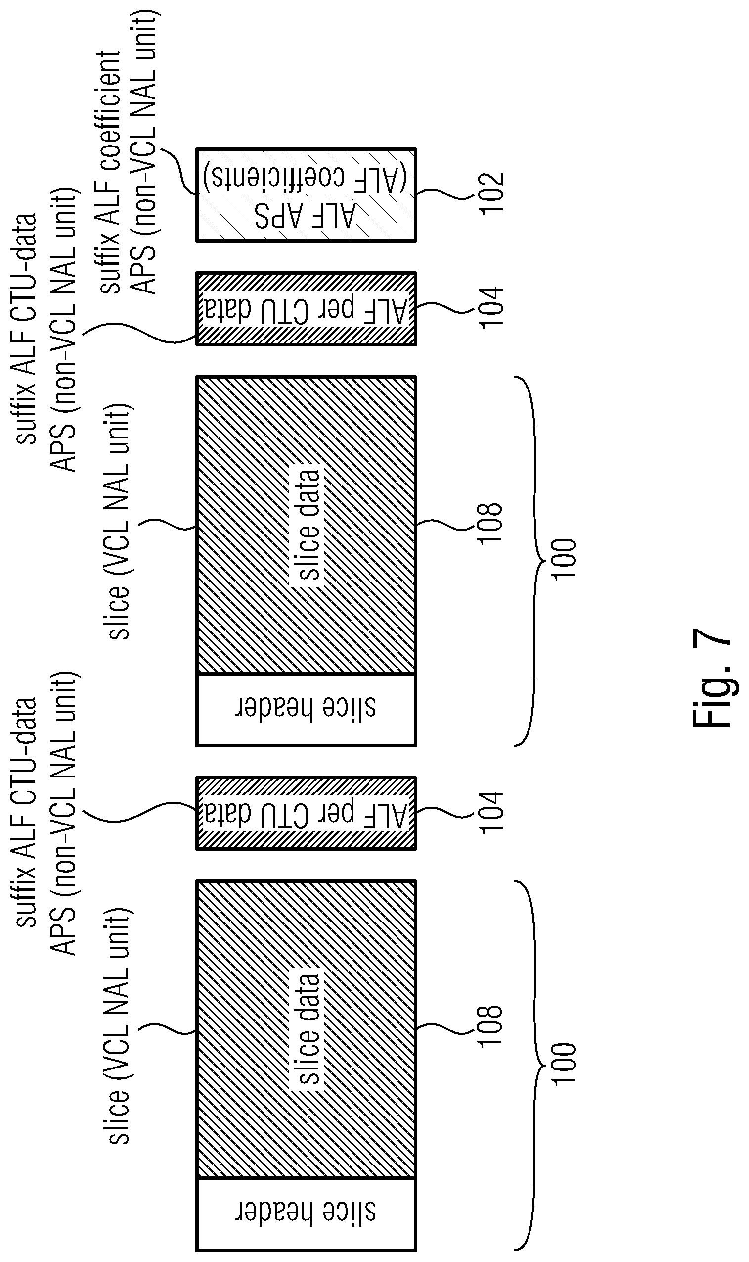Patent US12108088 Figure 8 – Usage of access unit delimiters and adaptation parameter sets