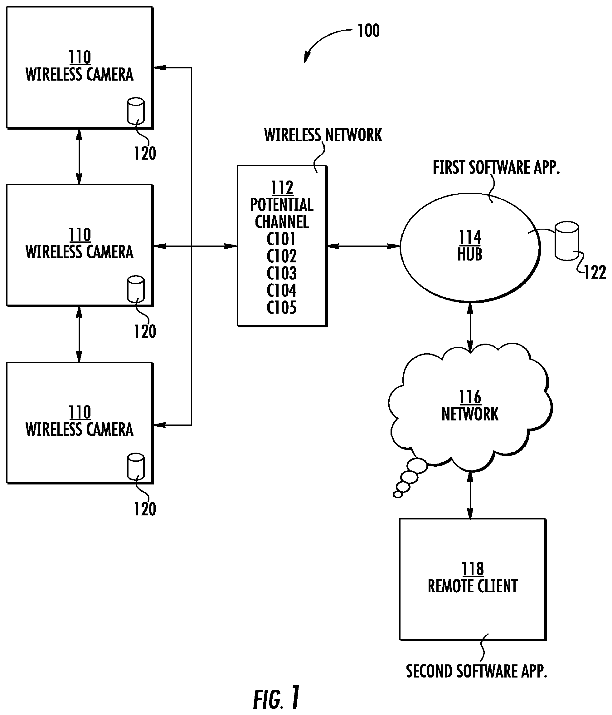 Patent US12108099 Figure 1 – Synchronizing the storing of streaming video