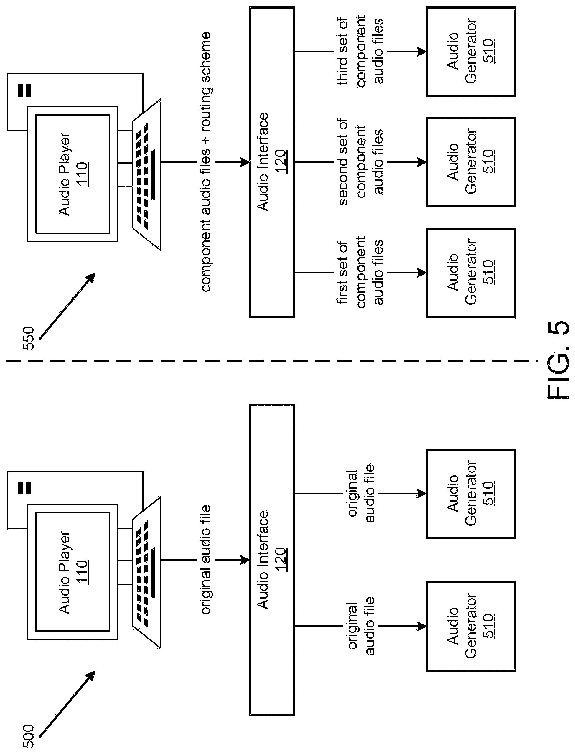 Patent US12108121 Figure 5 – Methods for reproducing music to mimic live performance