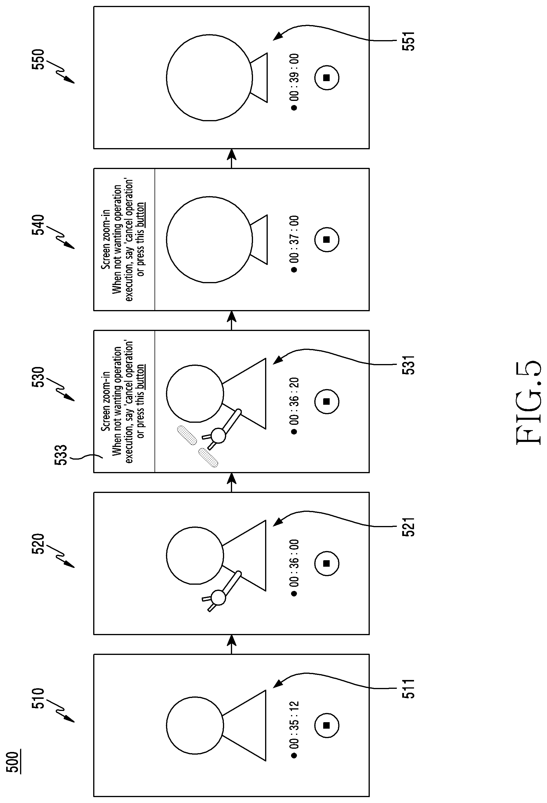 Patent US12108123 Figure 5 – Method for editing image on basis of gesture recognition, and electronic device supporting same