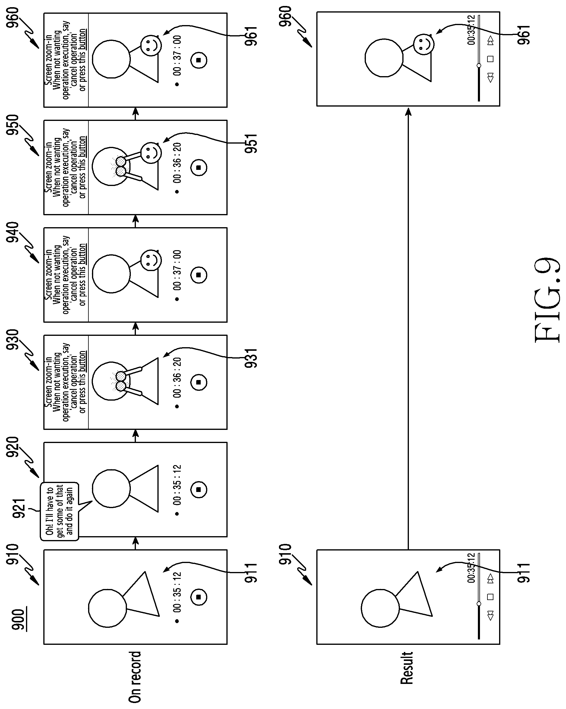 Patent US12108123 Figure 9 – Method for editing image on basis of gesture recognition, and electronic device supporting same