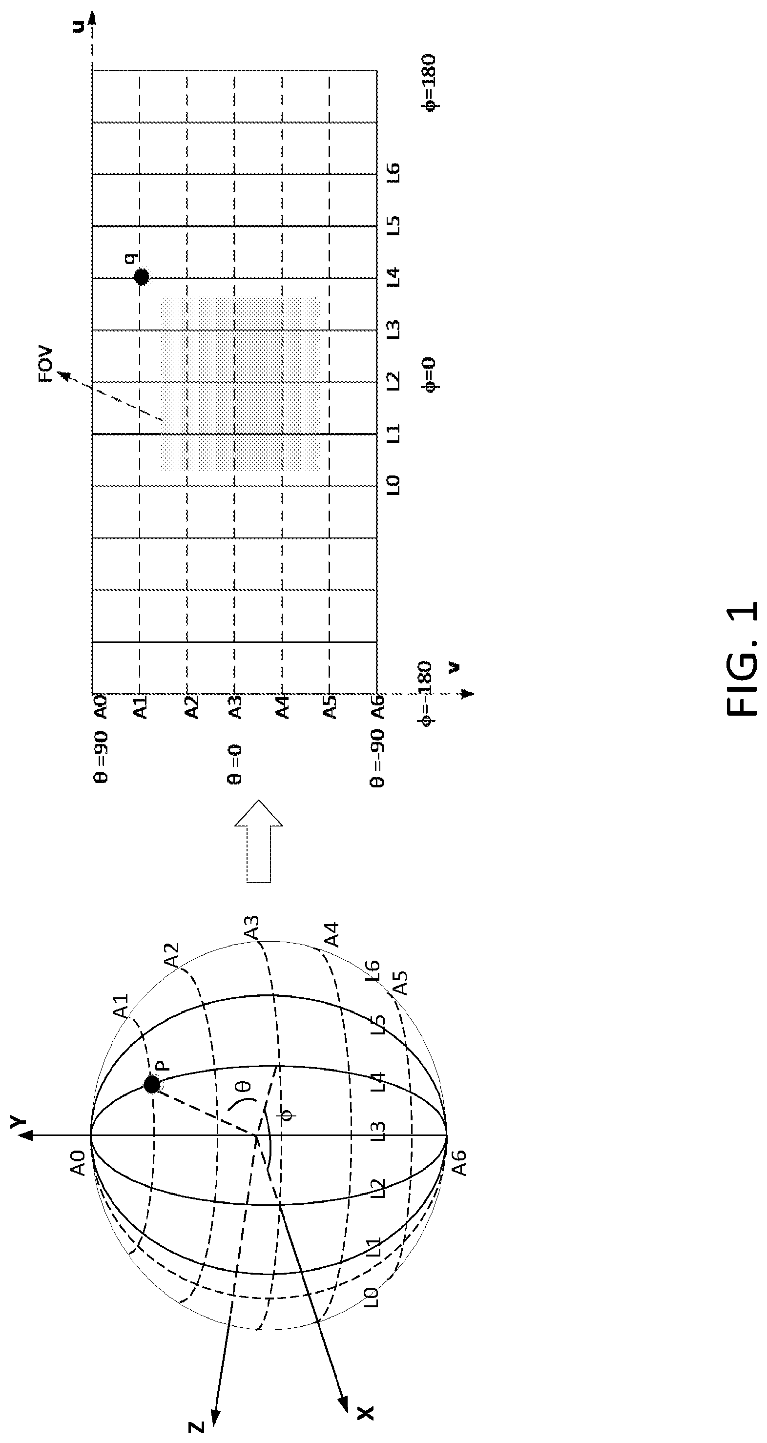 Patent US12108125 Figure 1 – 360-degree video delivery over next generation network