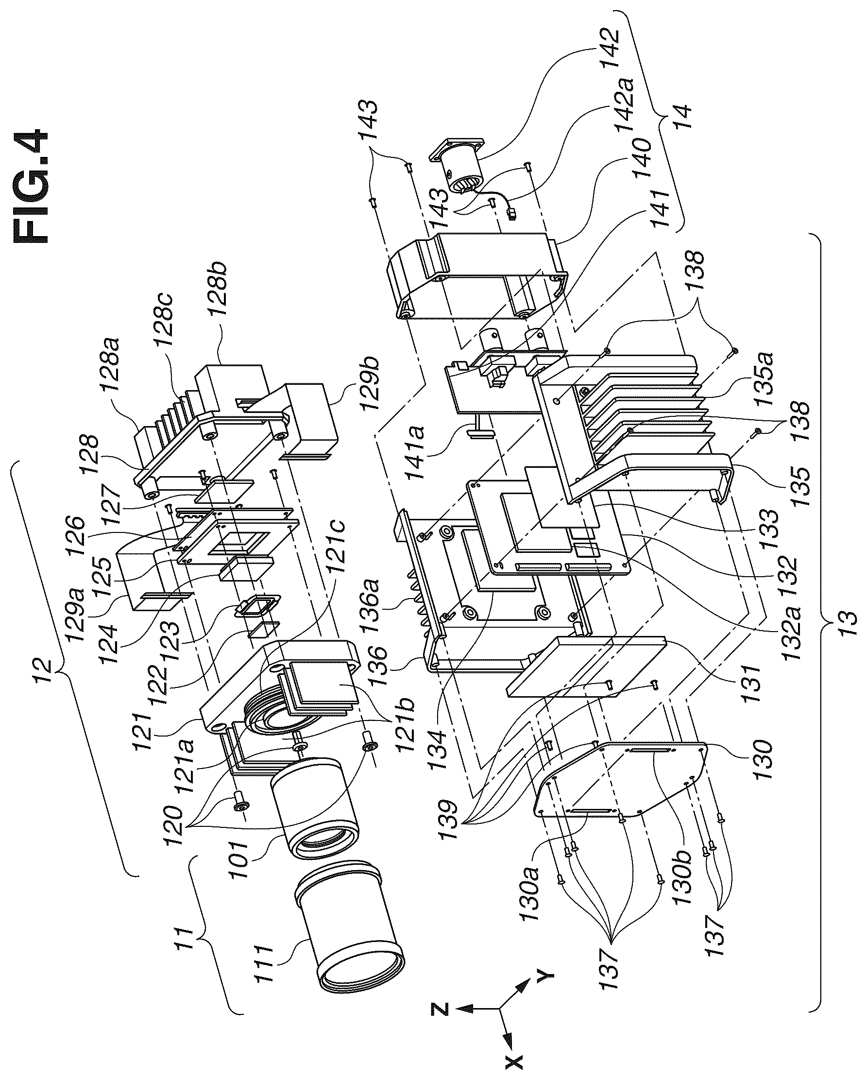 Patent US12108129 Figure 4 – Imaging apparatus, and moving object