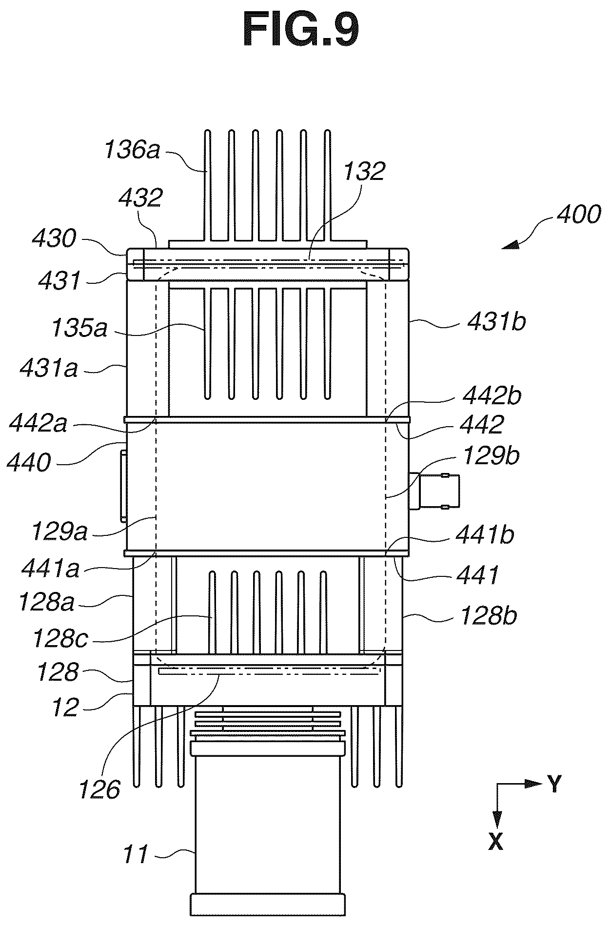 Patent US12108129 Figure 9 – Imaging apparatus, and moving object