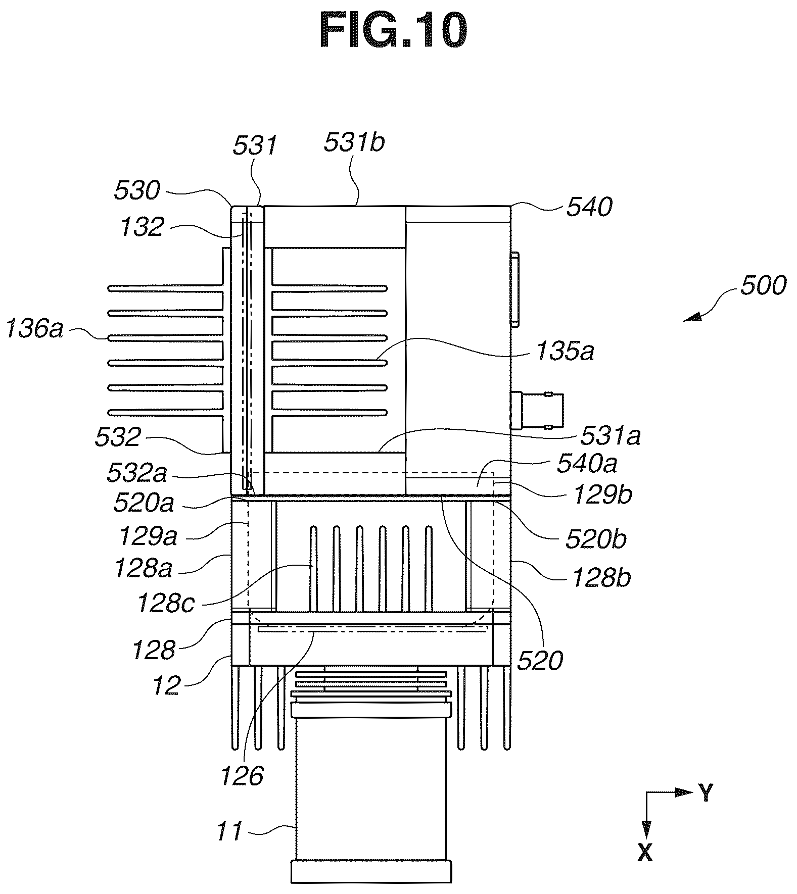 Patent US12108129 Figure 10 – Imaging apparatus, and moving object