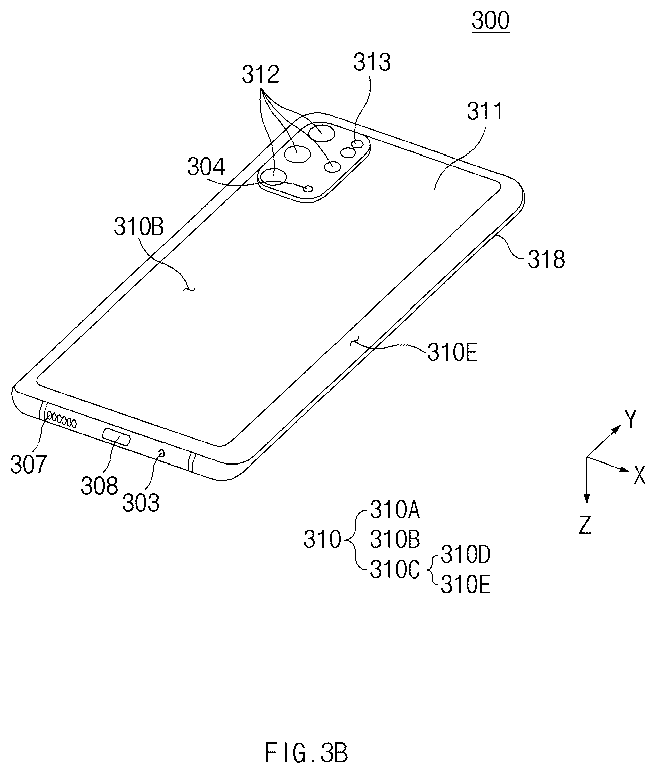 Patent US12108132 Figure 4 – Camera having movable image sensor and electronic device including the same