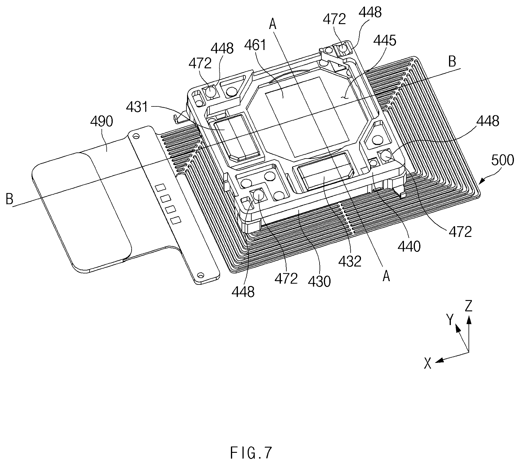 Patent US12108132 Figure 9 – Camera having movable image sensor and electronic device including the same