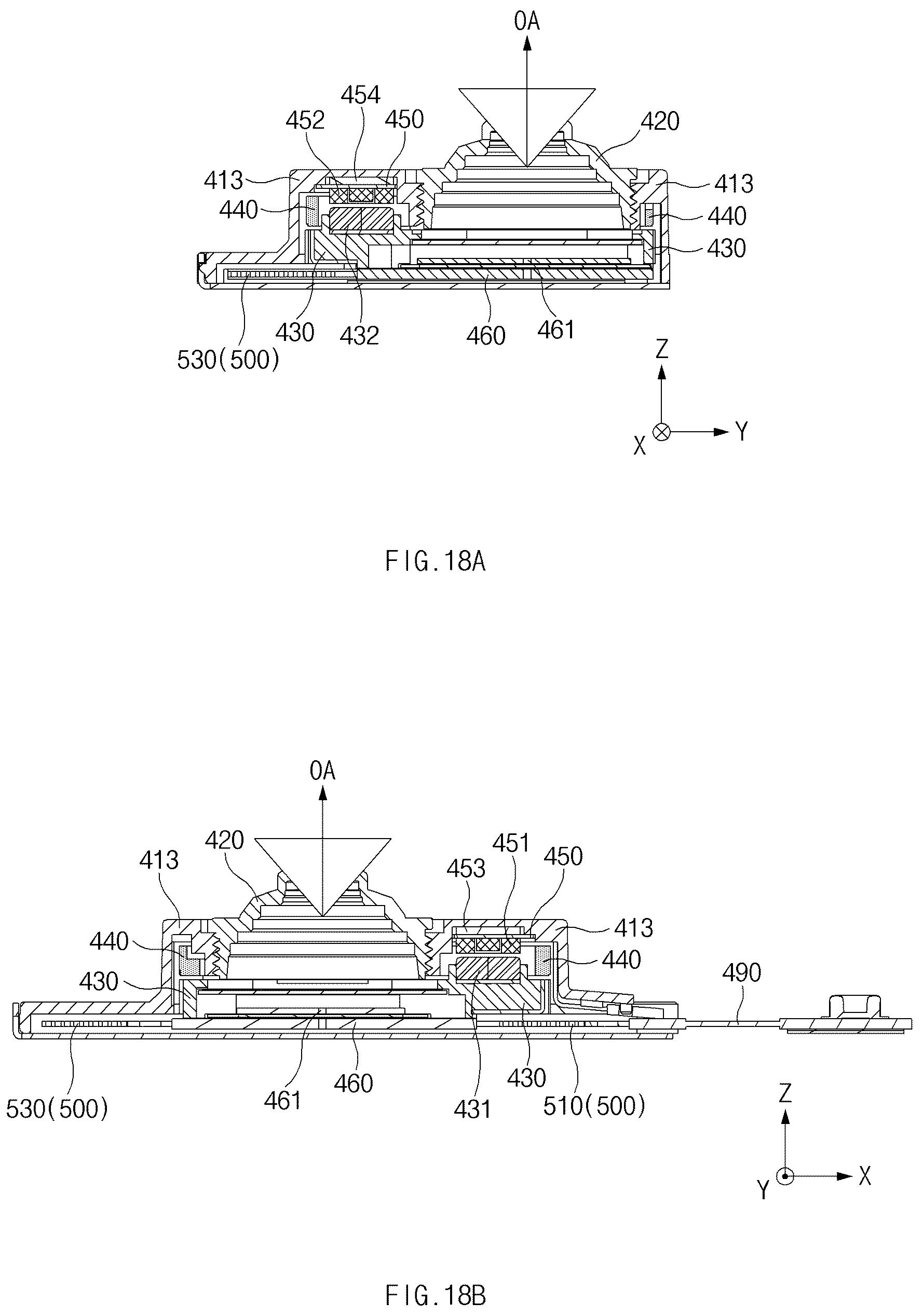 Patent US12108132 Figure 20 – Camera having movable image sensor and electronic device including the same