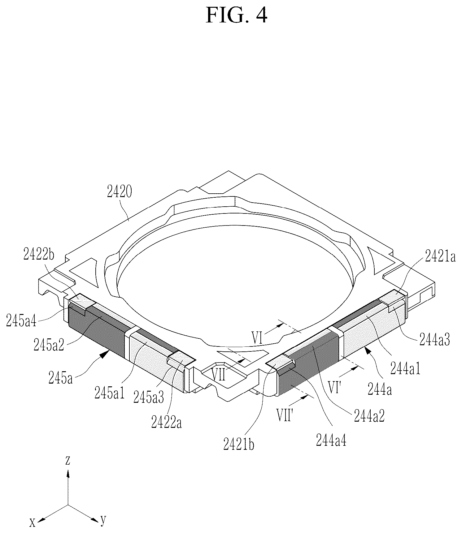 Patent US12108133 Figure 4 – Lens driving device and camera module including lens driving device