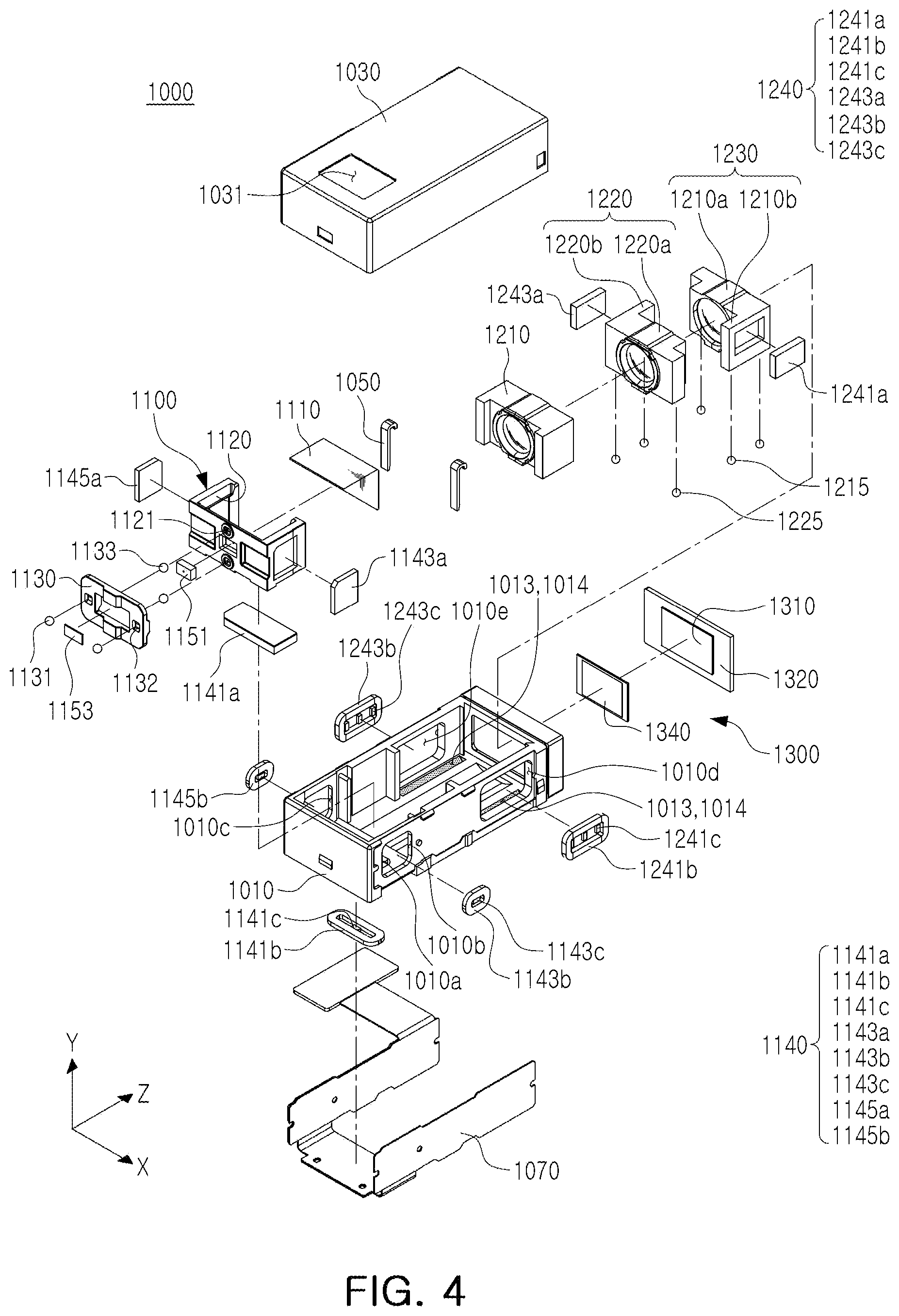 Patent US12108135 Figure 4 – Camera module