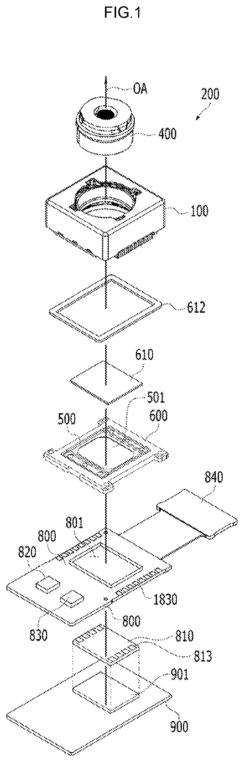 Patent US12108137 Figure 1 – Camera module and optical device comprising same