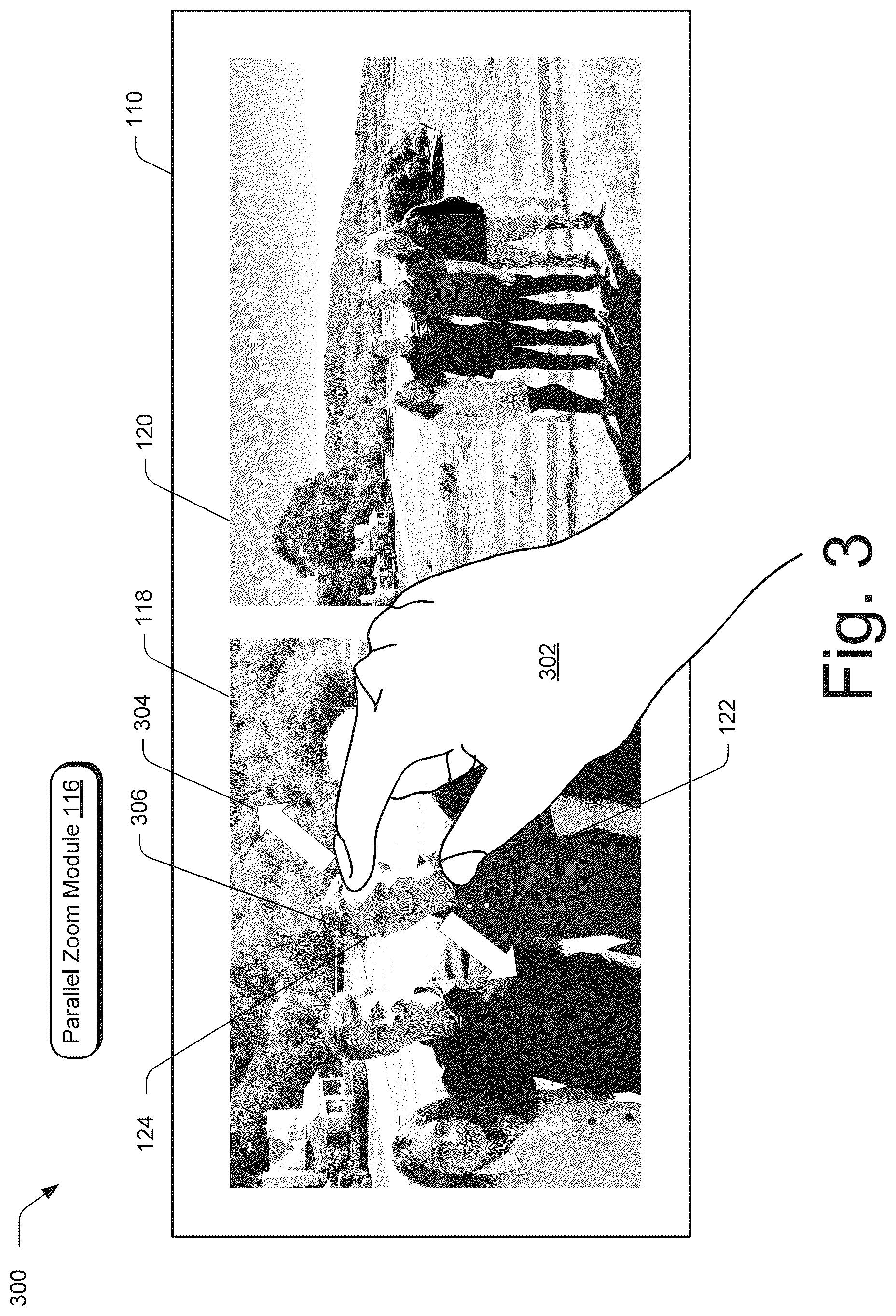 Patent US12108140 Figure 3 – Updating zoom properties of corresponding salient objects
