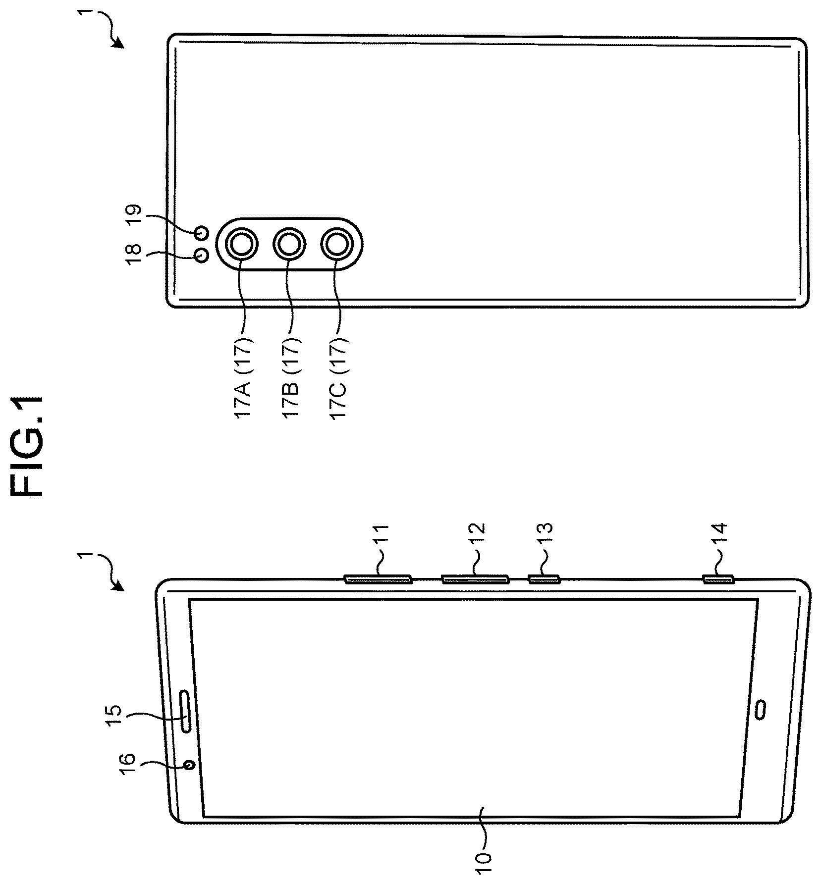 Patent US12108142 — Information processing method and electronic device — Figure 1