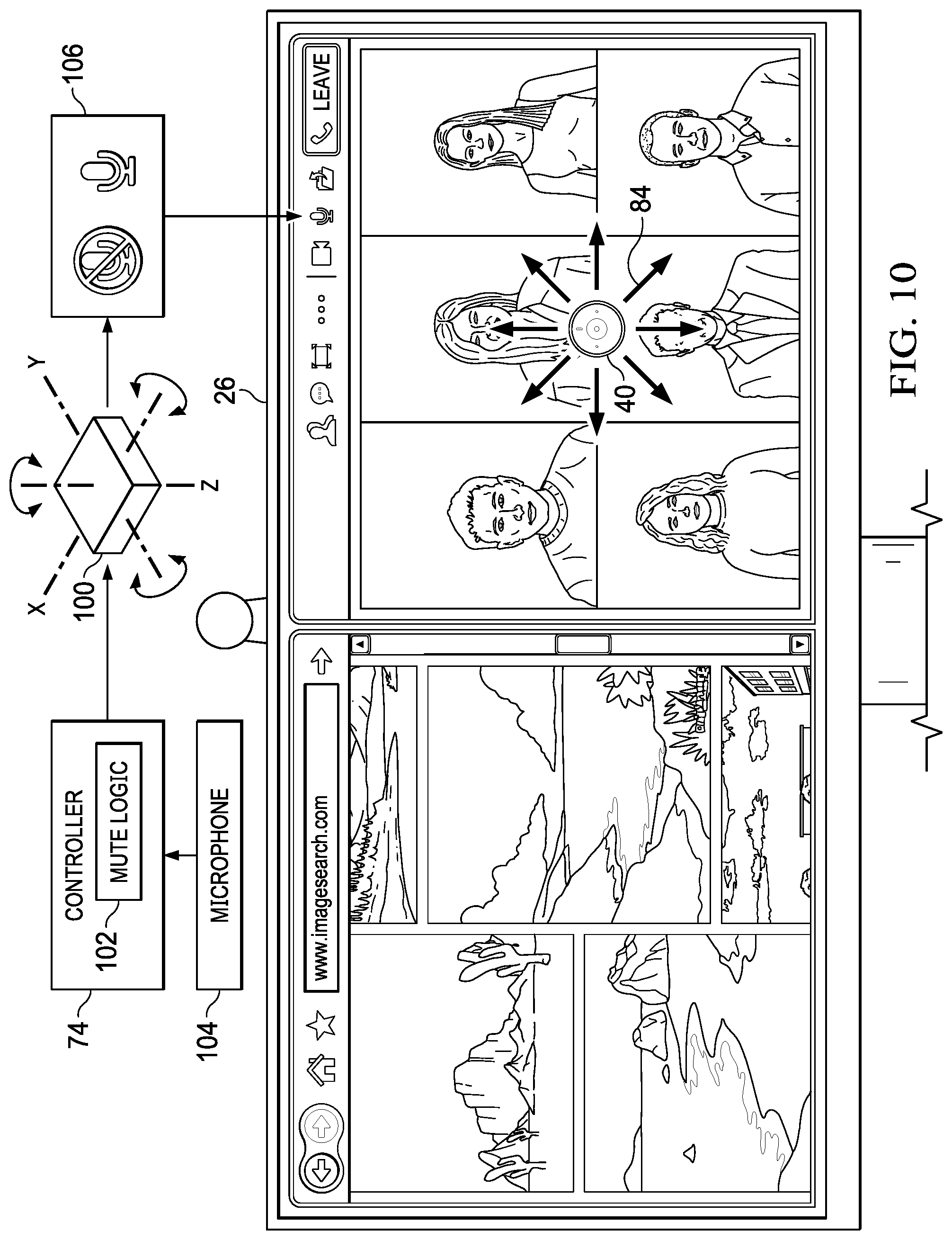 Patent US12108147 Figure 12 – Camera with microphone mute responsive to movement