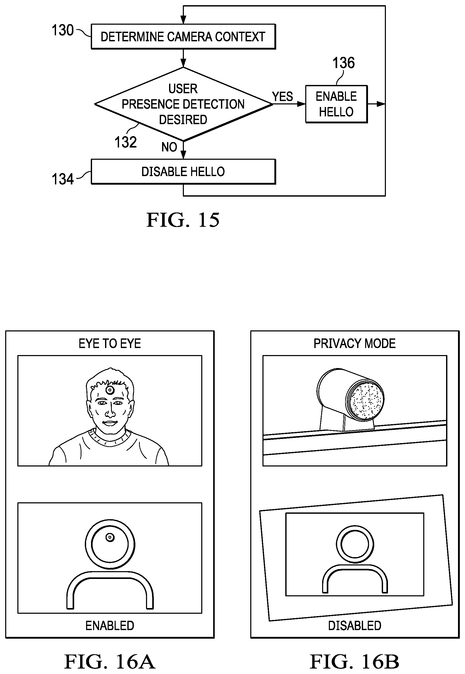 Patent US12108147 Figure 17 – Camera with microphone mute responsive to movement