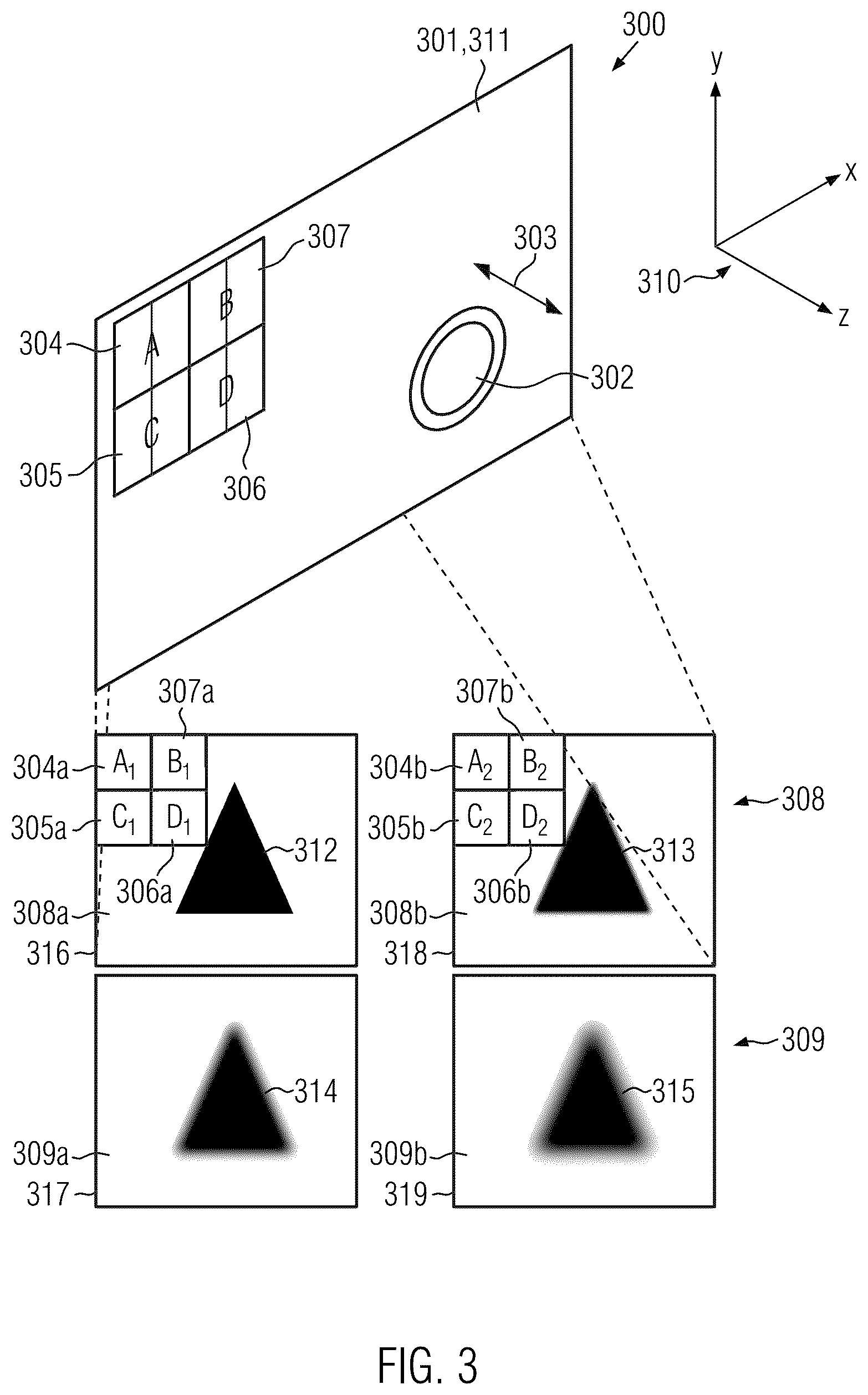 Patent US12108150 Figure 3 – System and method for extracting information on the spatial distribution of wavefronts