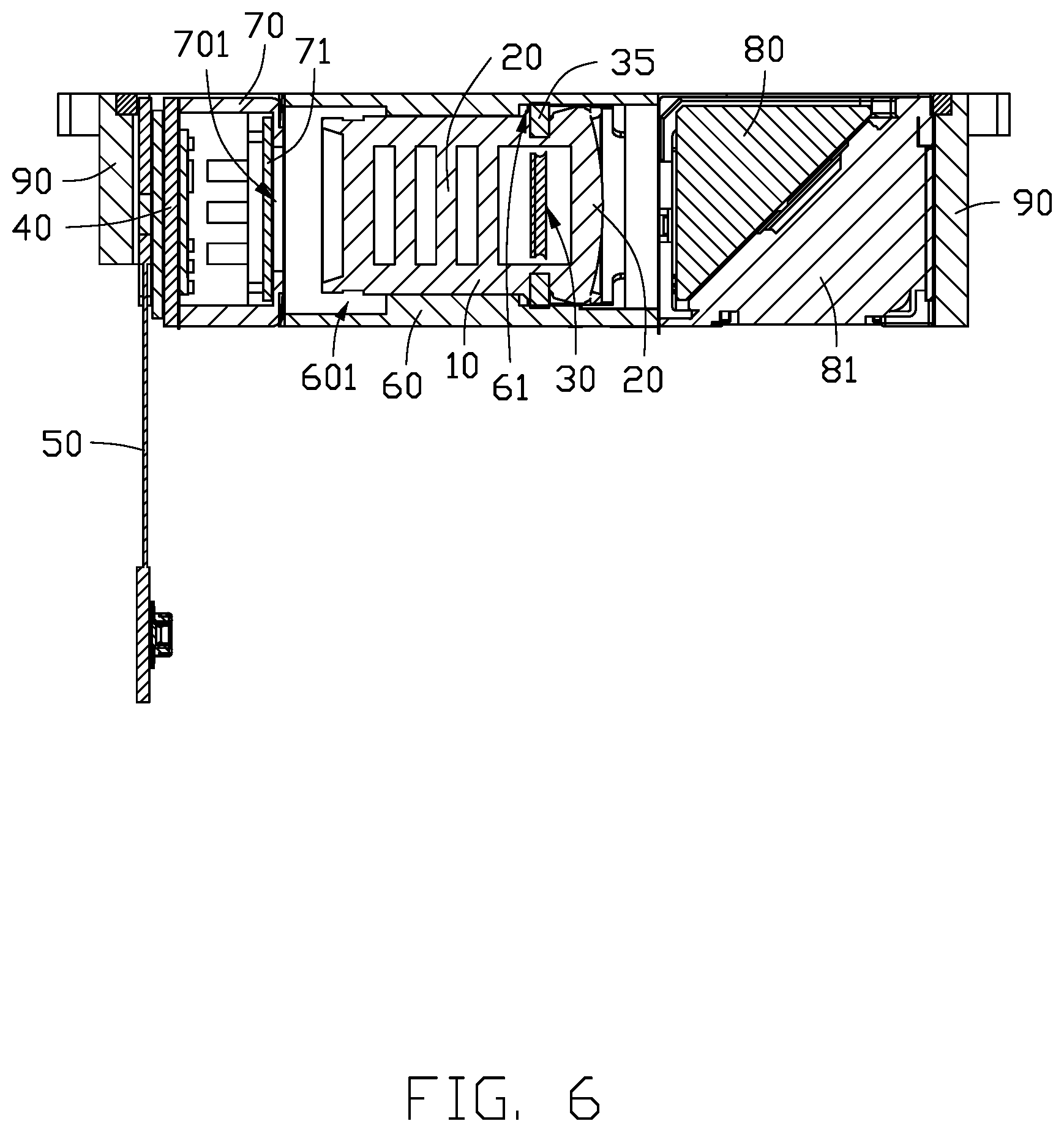 Patent US12108155 Figure 6 – Zoom lens assembly soundless in operation, camera module having zoom lens assembly, and electronic device having camera module