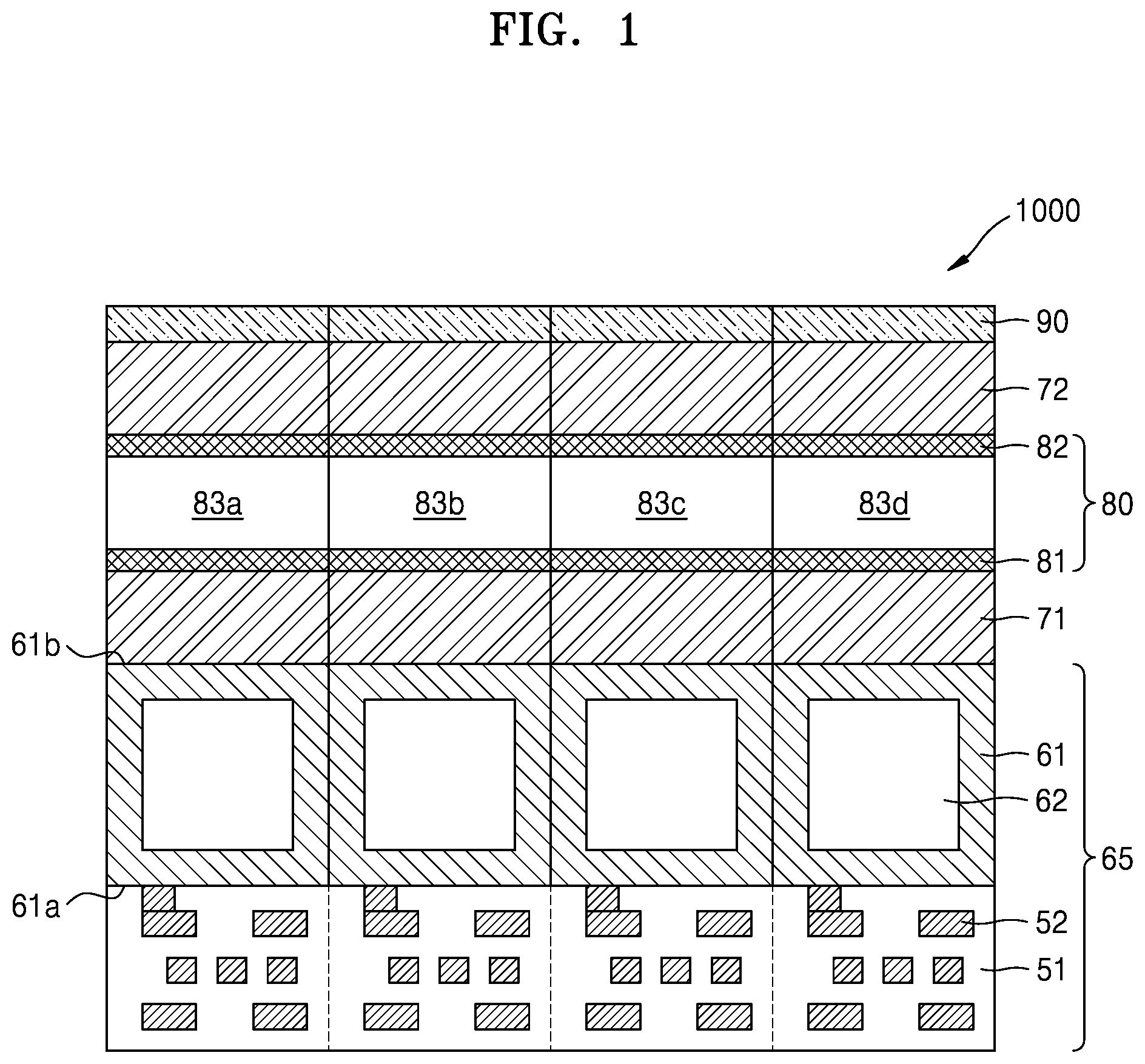 Patent US12108169 Figure 1 – Spectral filter, and image sensor and electronic device including the spectral filter