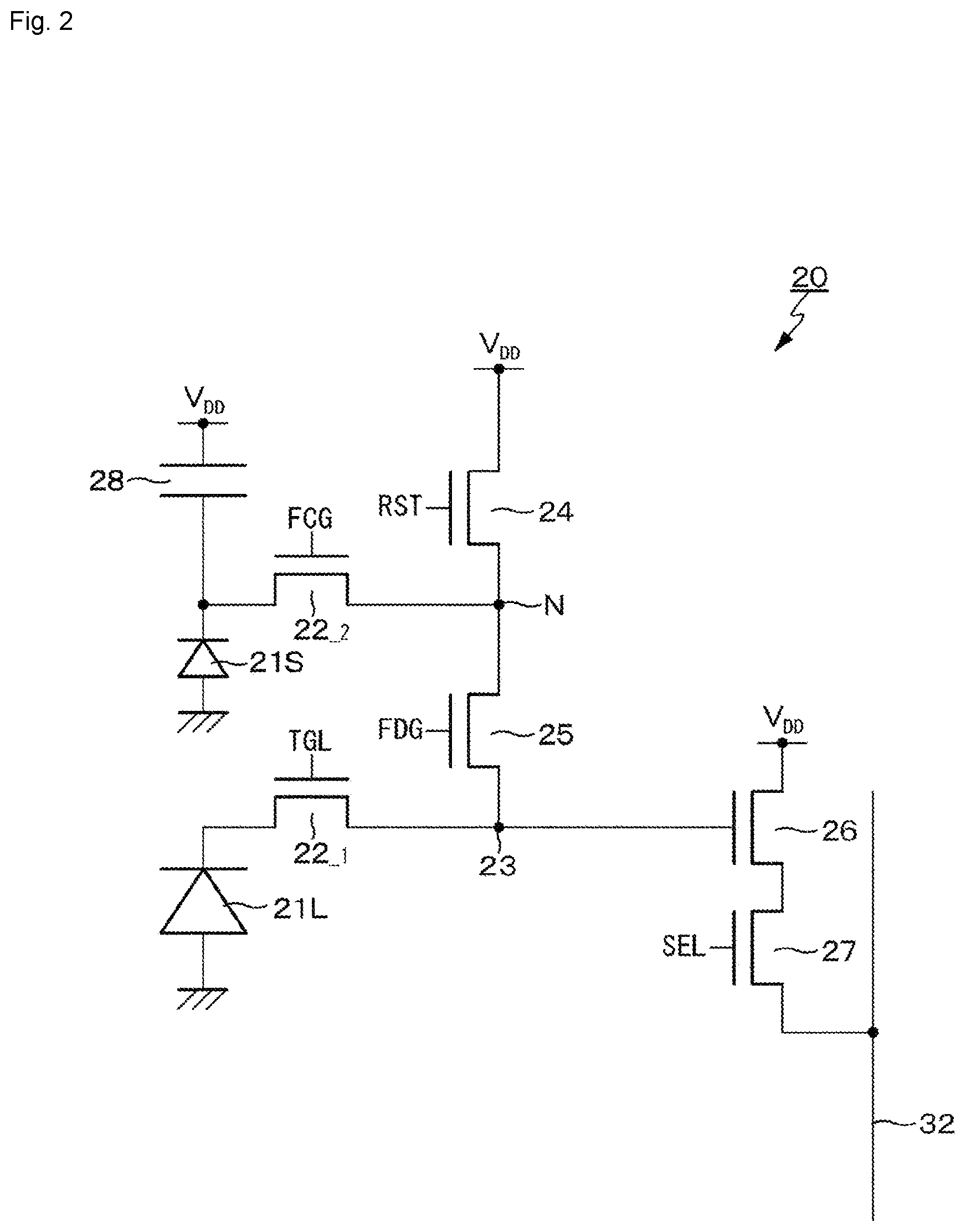 Patent US12108172 Figure 2 – Vehicle control system using imaging device capable of object detection