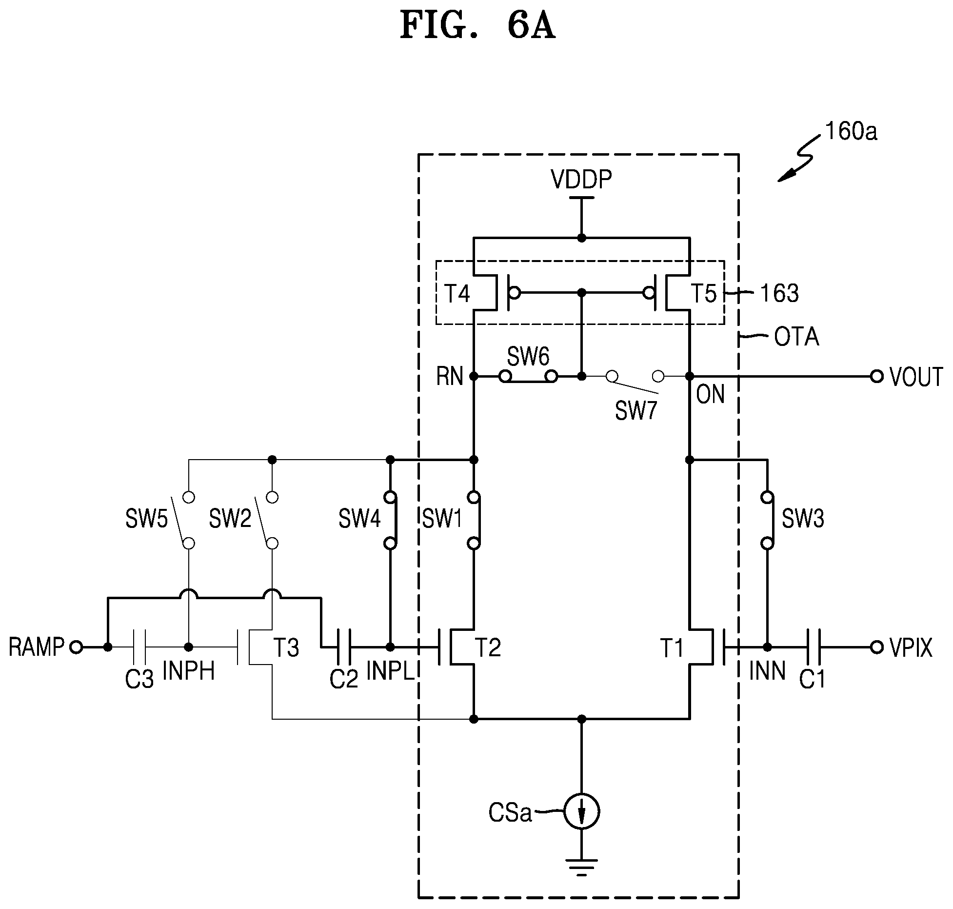 Patent US12108173 Figure 6 – Image sensor with high conversion gain (HCG) mode and low conversion gain (LCG) mode