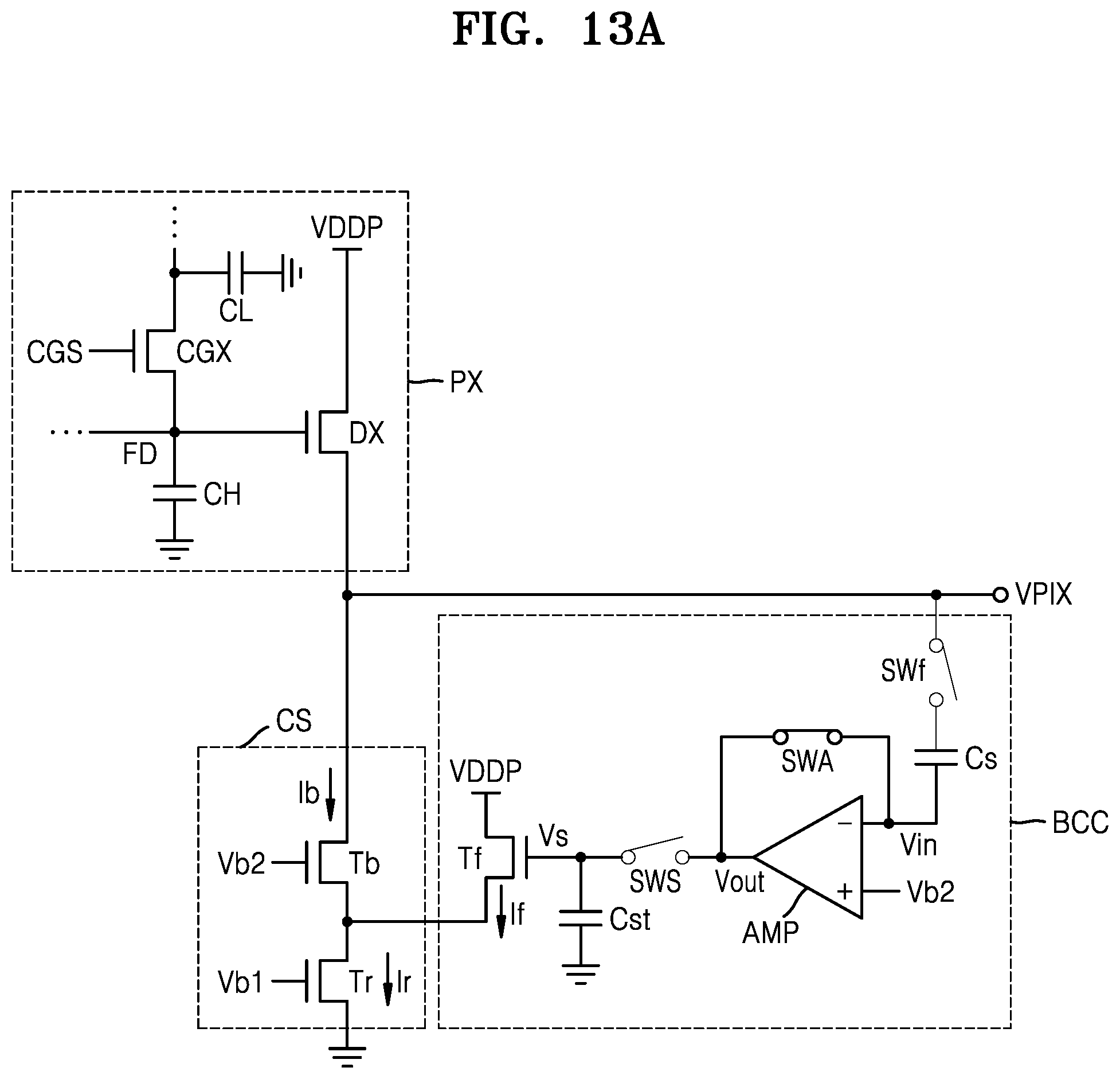 Patent US12108173 Figure 15 – Image sensor with high conversion gain (HCG) mode and low conversion gain (LCG) mode