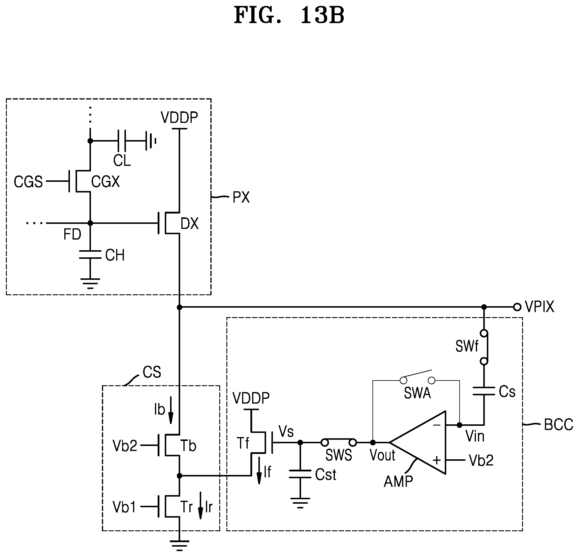 Patent US12108173 Figure 16 – Image sensor with high conversion gain (HCG) mode and low conversion gain (LCG) mode