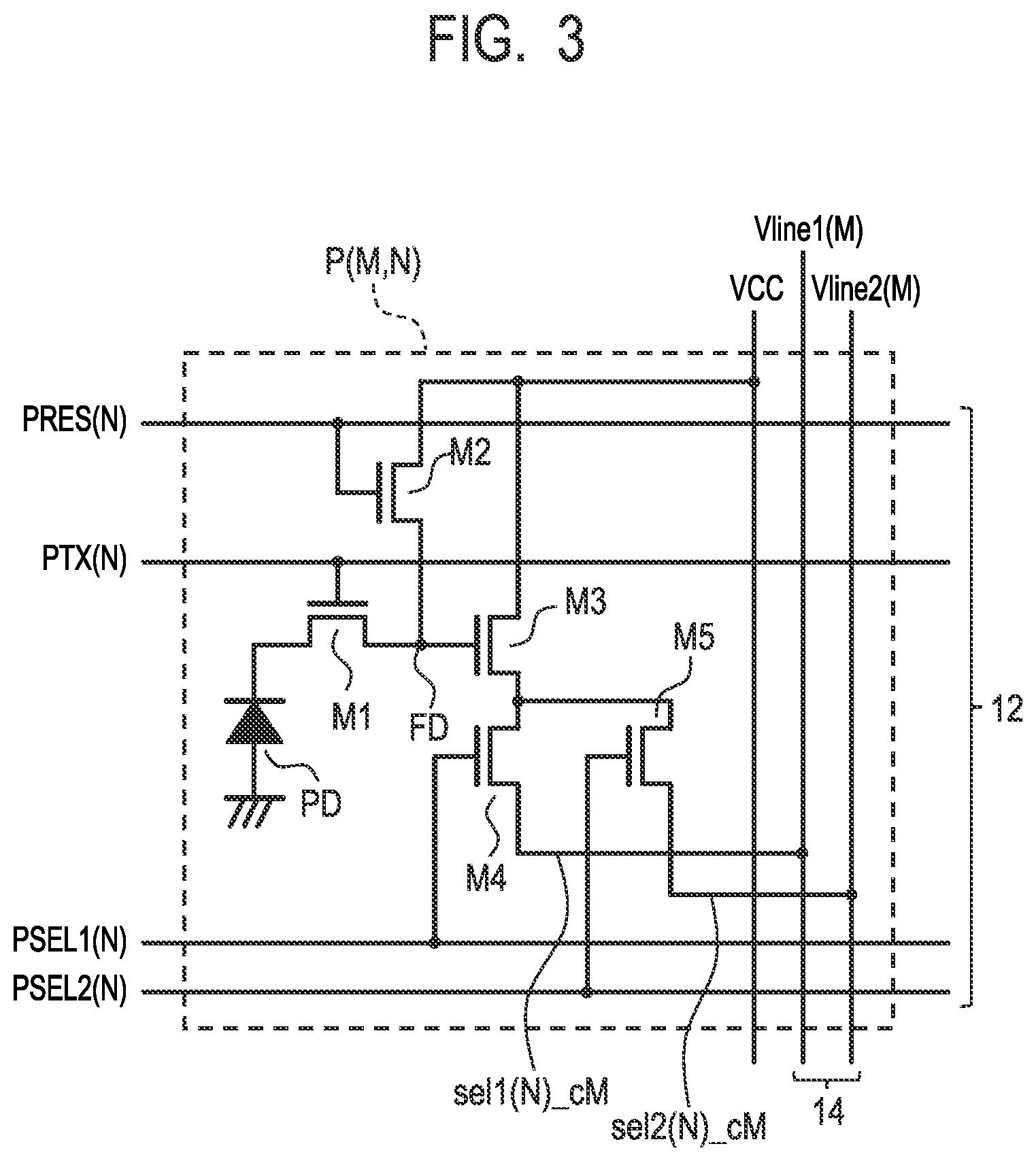 Patent US12108179 Figure 3 – Photoelectric conversion device and imaging system