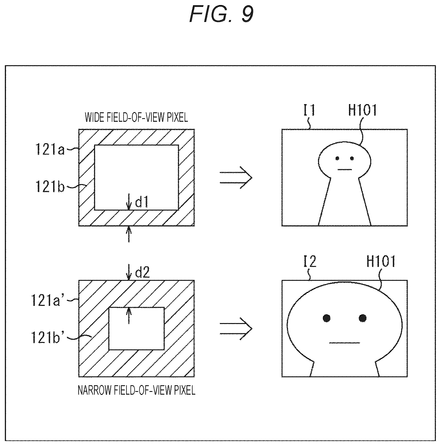 Patent US12108181 Figure 9 – Imaging device, display device, and imaging system