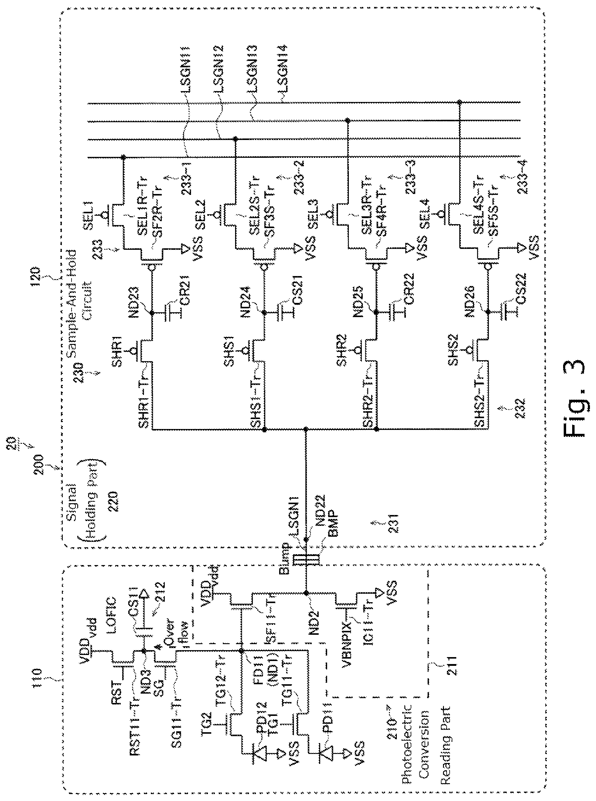 Patent US12108182 Figure 3 – Solid-state imaging device, method for driving solid-state imaging device, and electronic apparatus