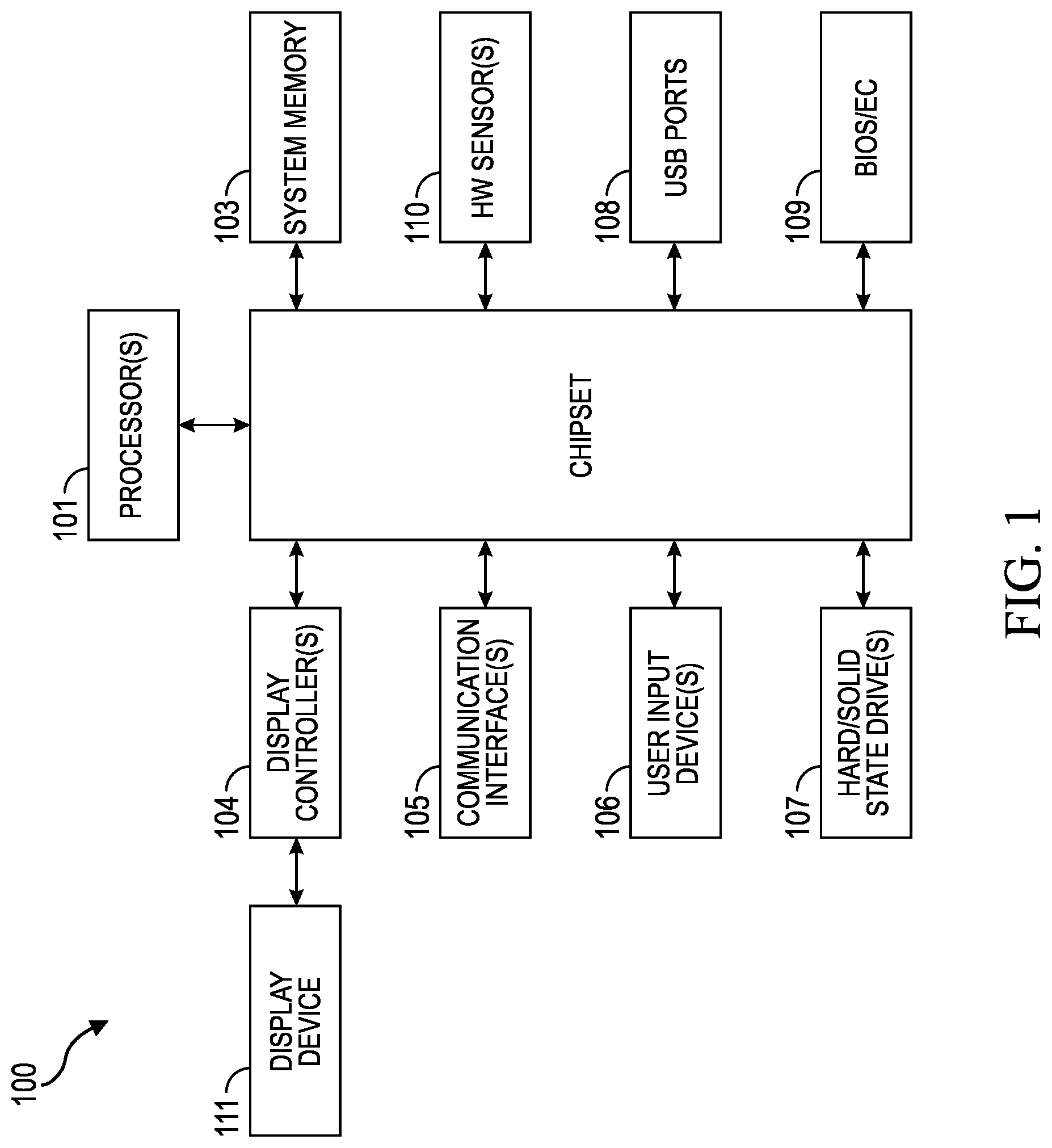 Patent US12108187 Figure 1 – Seamless switching of audio and/or video devices for collaboration applications