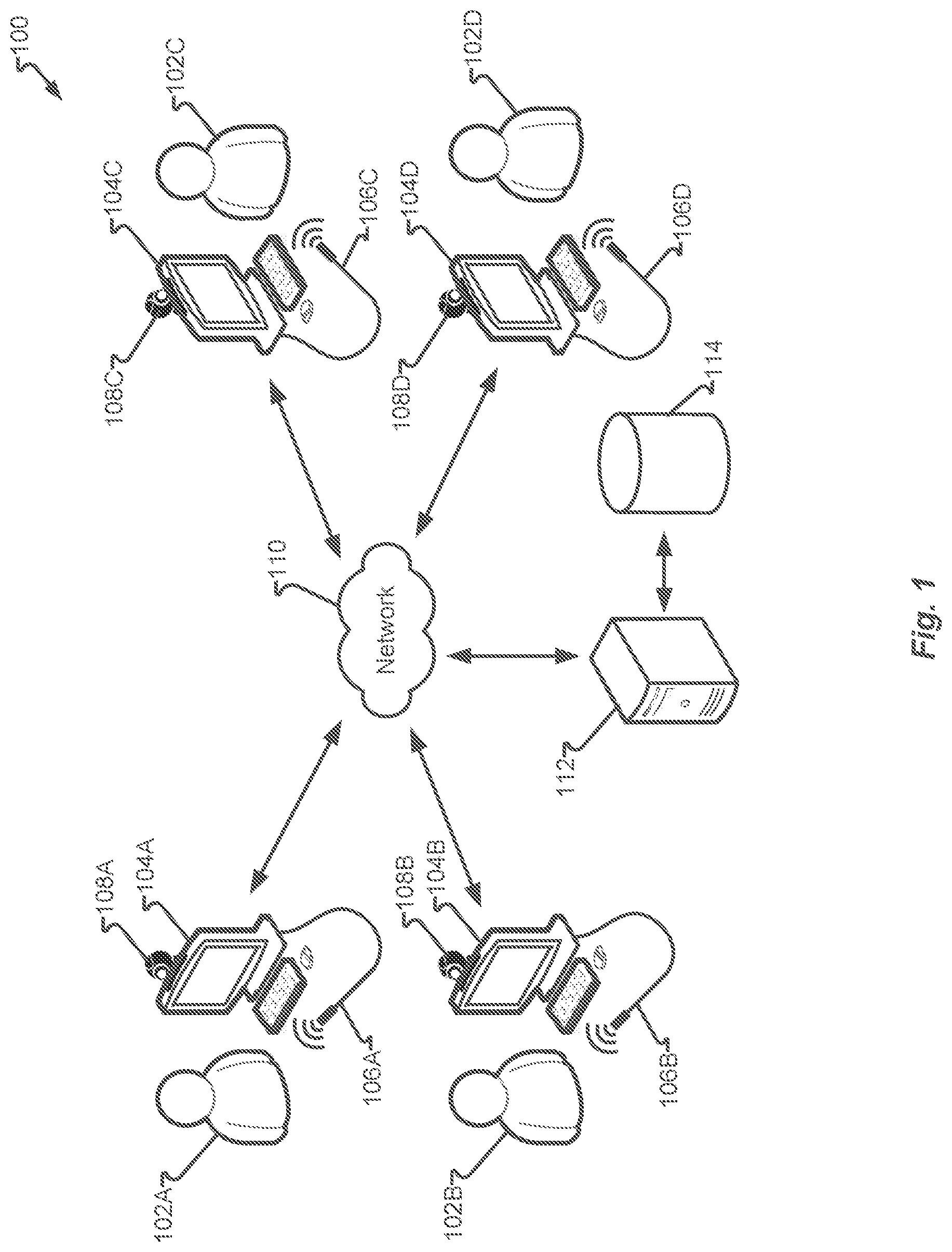 Patent US12108190 Figure 1 – Automatic engagement analytics in collaboration and conferencing