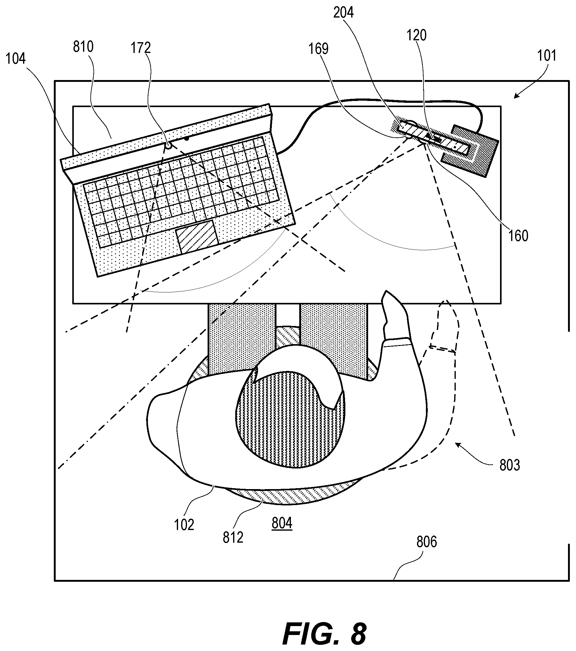 Patent US12108192 Figure 9 – Electronic system and method providing a shared virtual environment for a video call using video stitching with a rotatable spherical background
