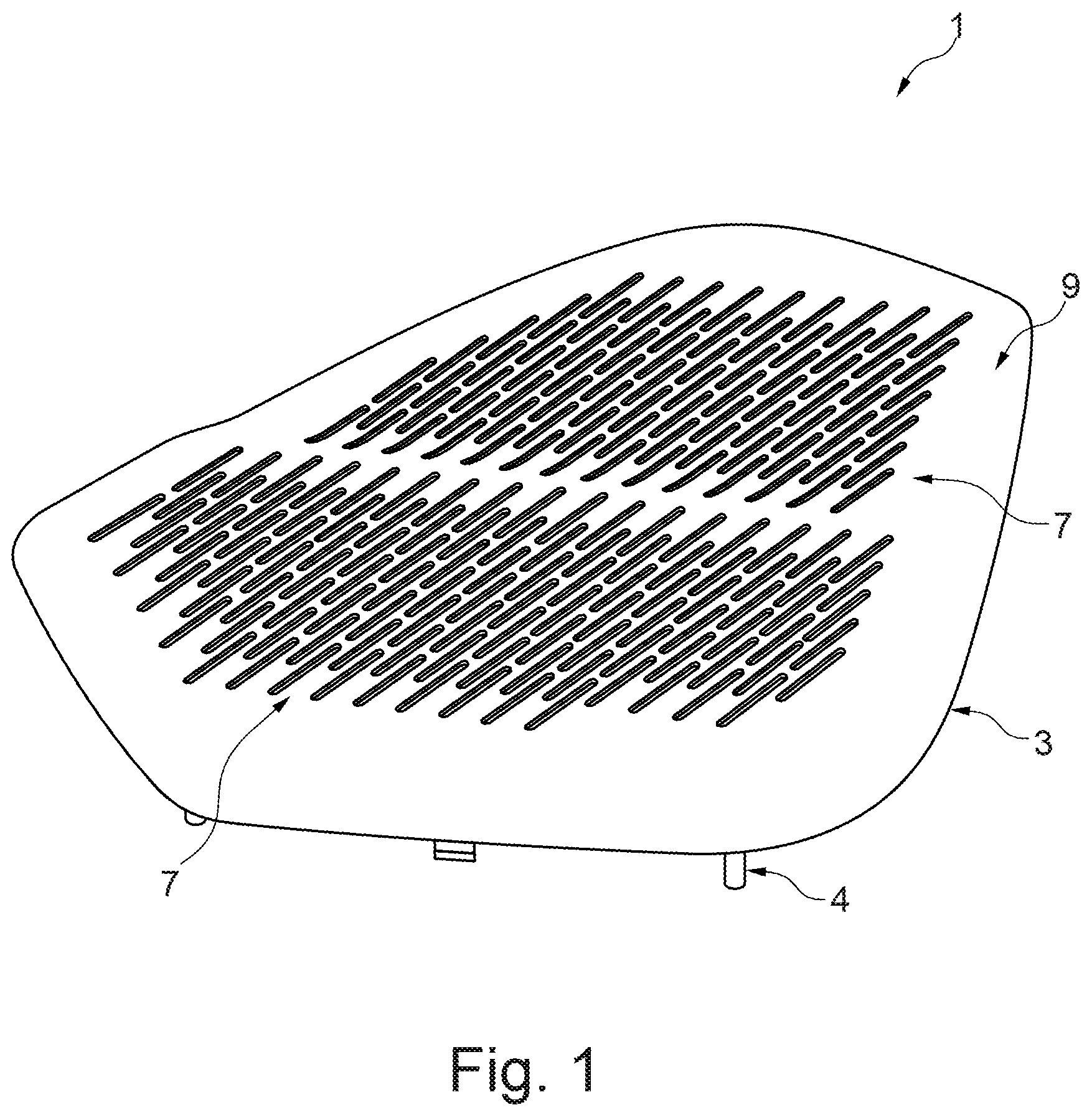Patent US12108199 Figure 1 – Cork-leather-covered loudspeaker grille