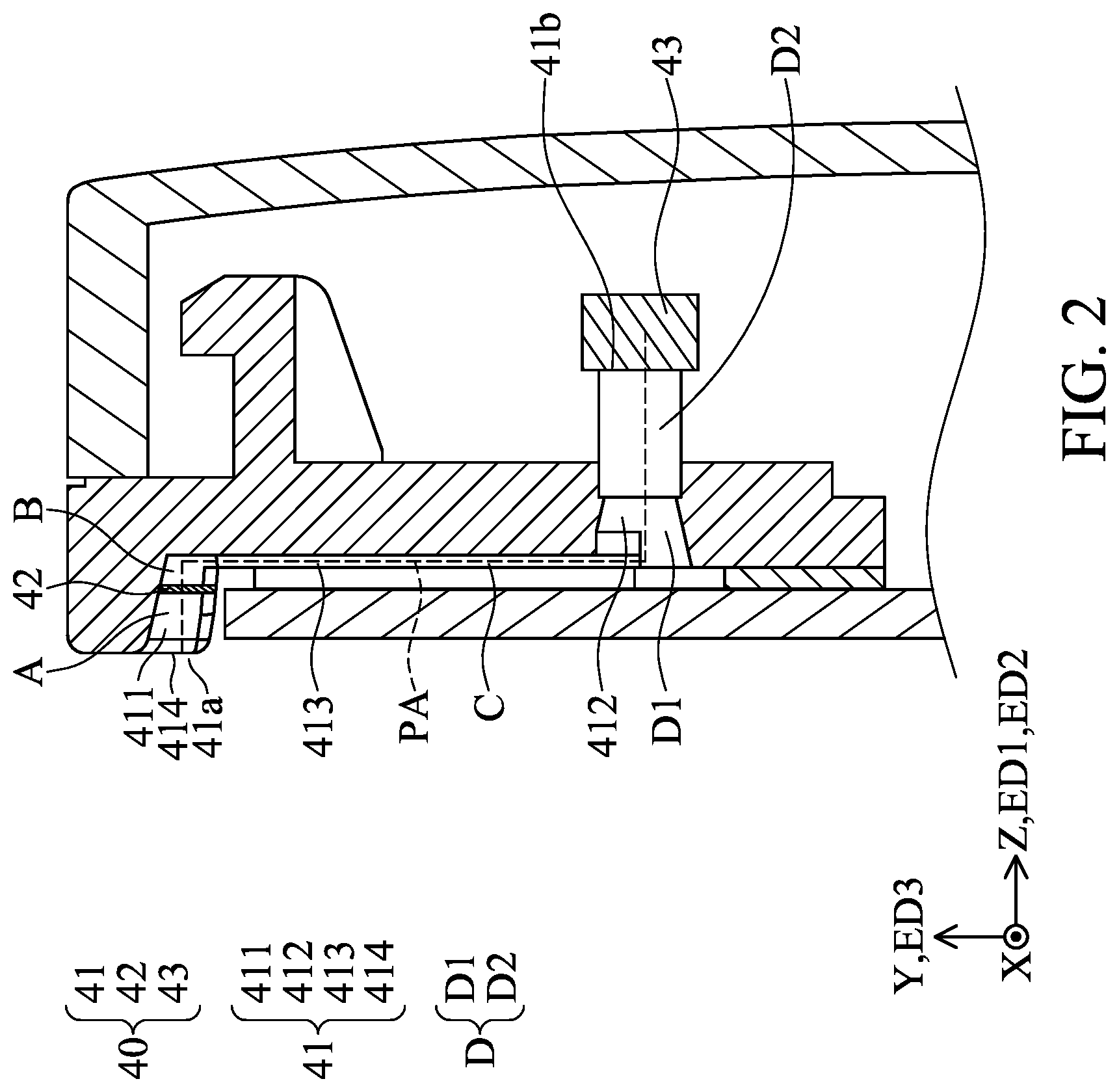 Patent US12108205 Figure 2 – Sound-receiving system, and electronic device
