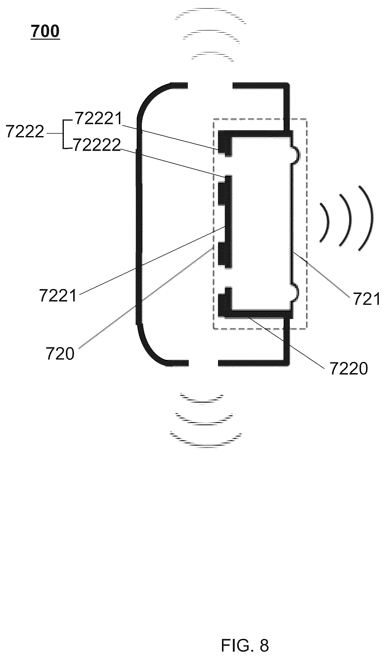 Patent US12108208 Figure 8 – Acoustic output devices
