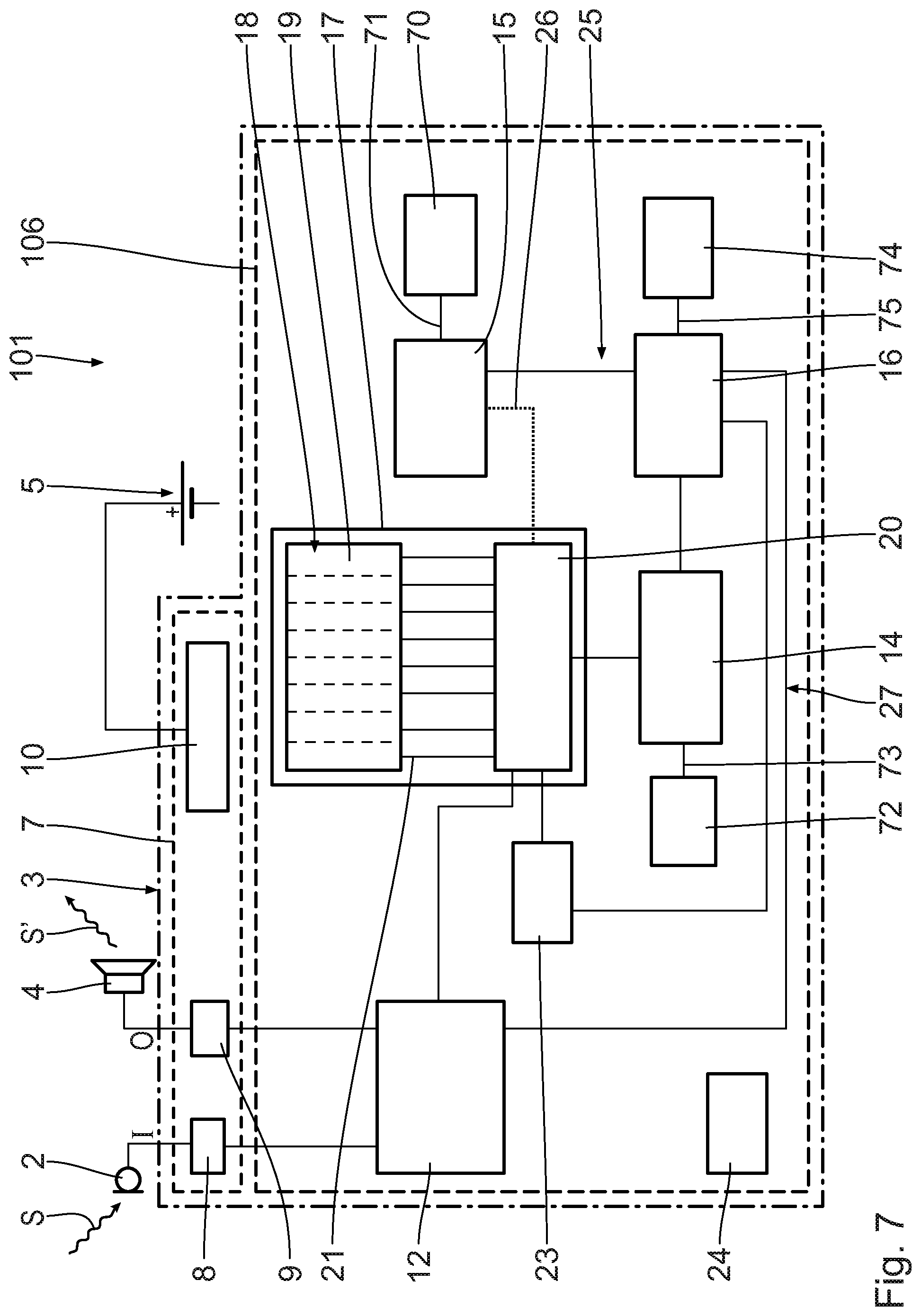 Patent US12108219 Figure 7 – Processing chip for processing audio signals using at least one deep neural network in a hearing device