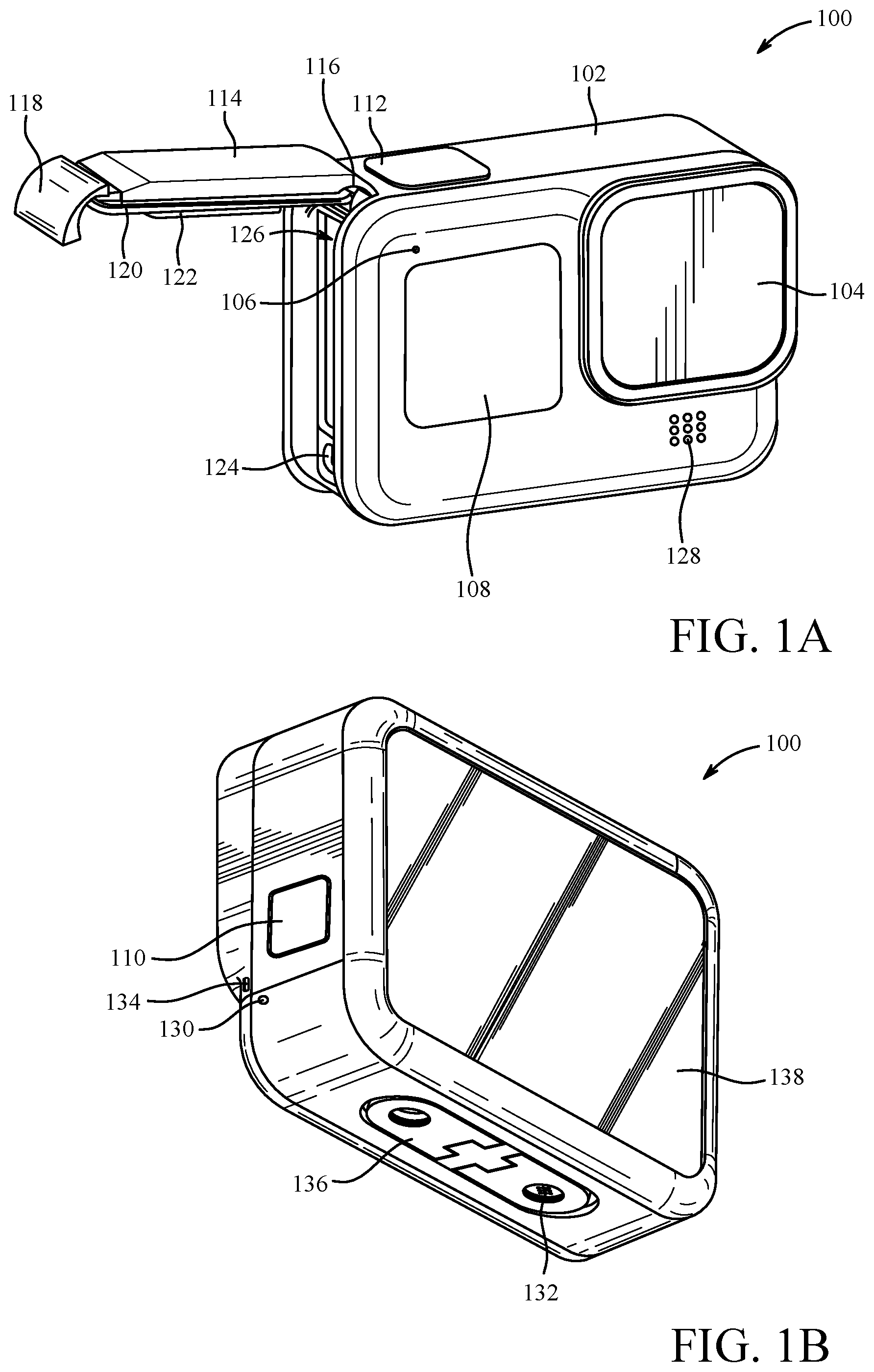 Patent US12108224 Figure 1 – Method and apparatus for dynamic reduction of camera body acoustic shadowing in wind noise processing