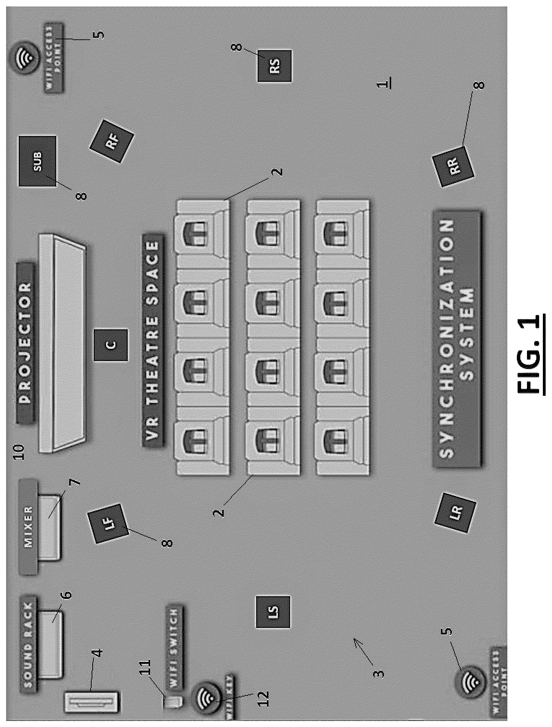 Patent US12108235 Figure 1 – Virtual reality headset audio synchronization system
