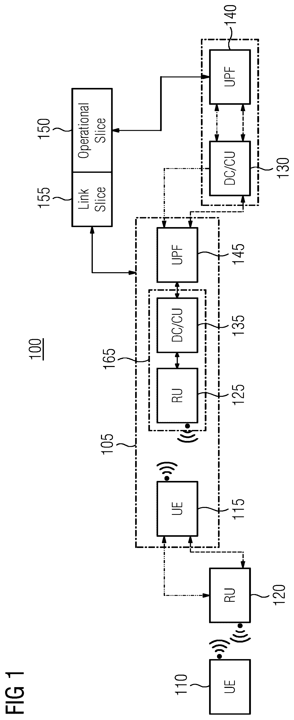 Patent US12108262 — Methods of communicating between a radio unit and a distributed unit — Figure 1