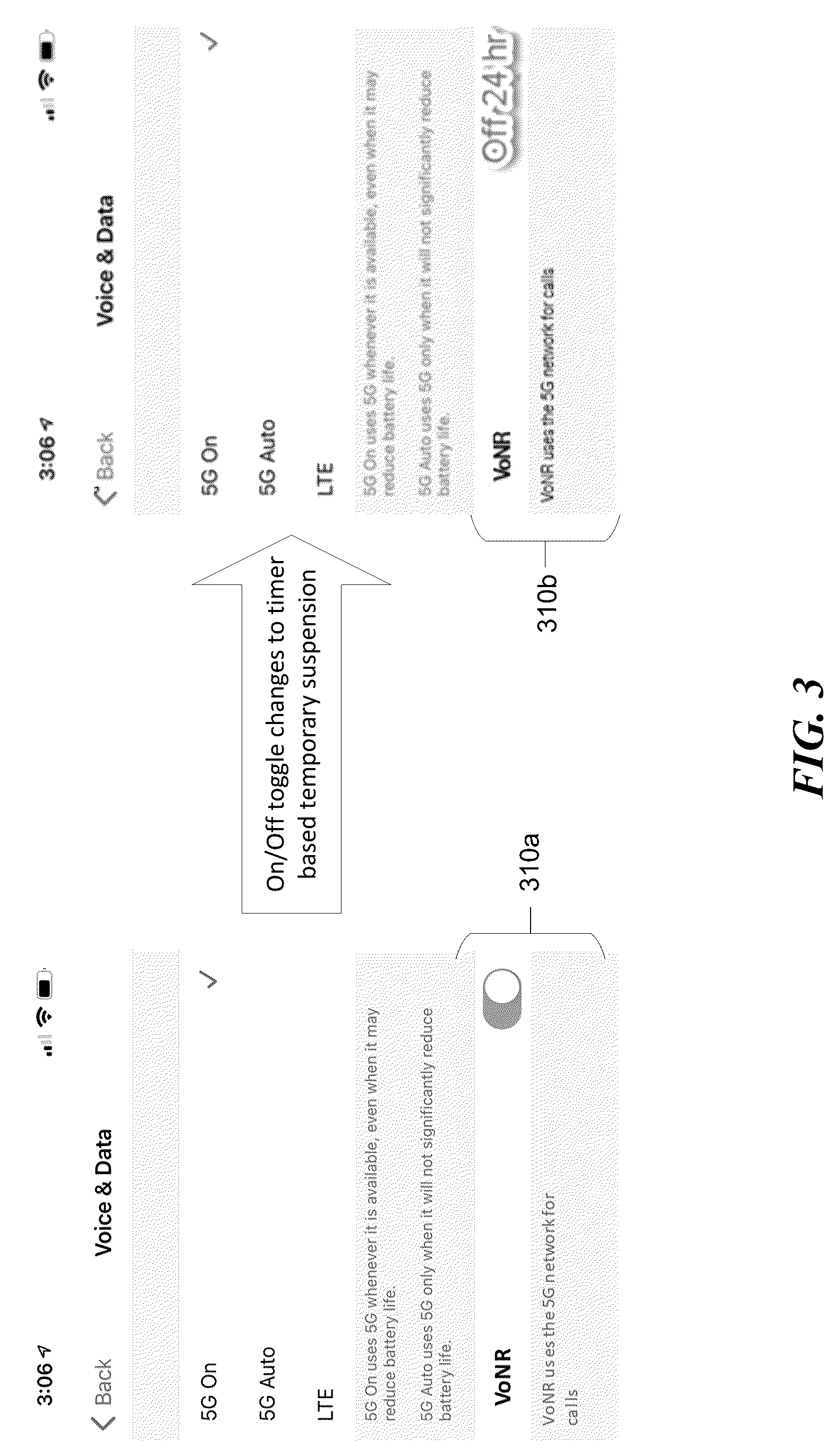 Patent US12108297 Figure 3 – Dynamic management of telecommunication services at user equipment