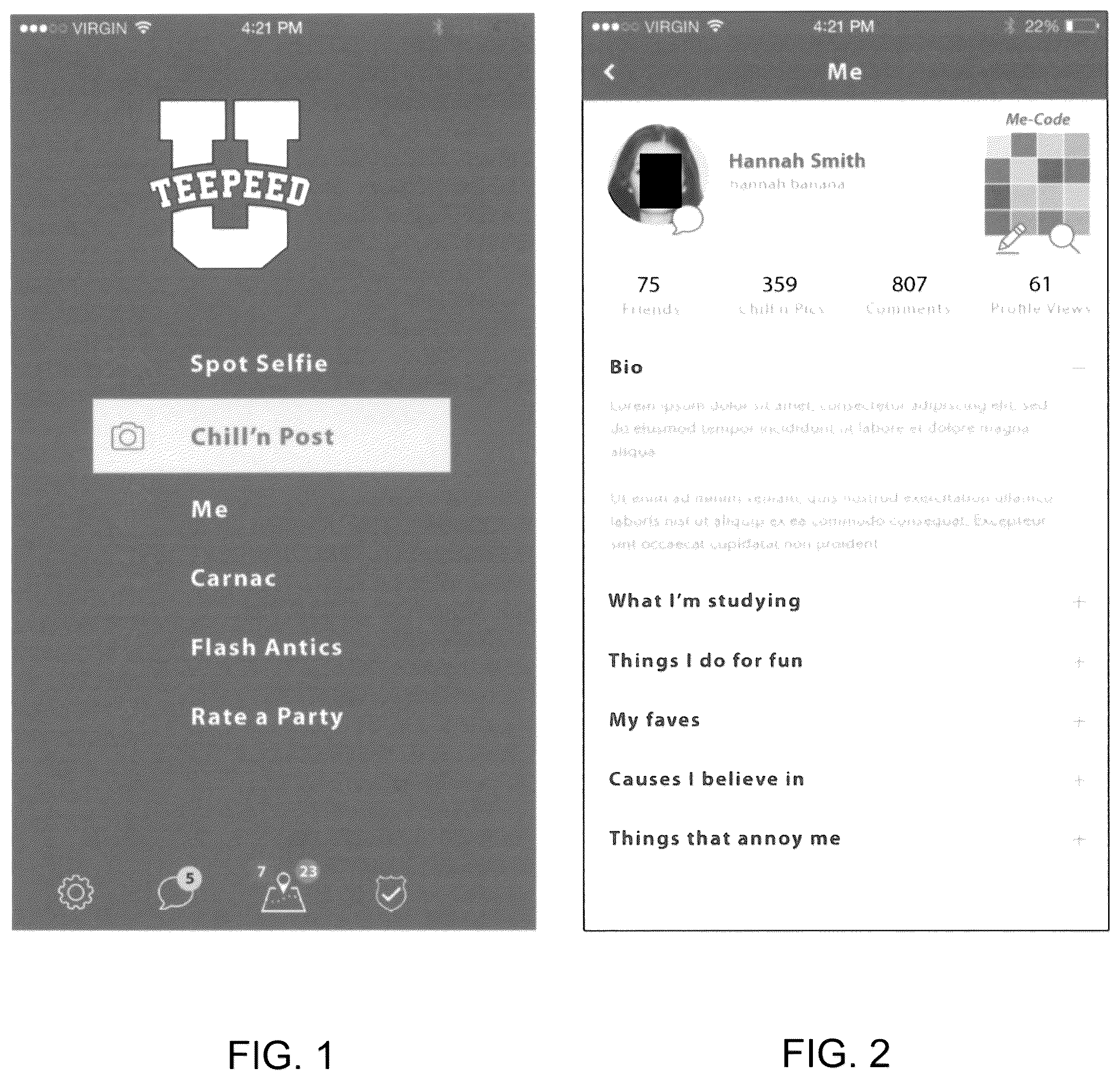 Patent US12108303 Figure 1 – Social media systems and methods and mobile devices therefor