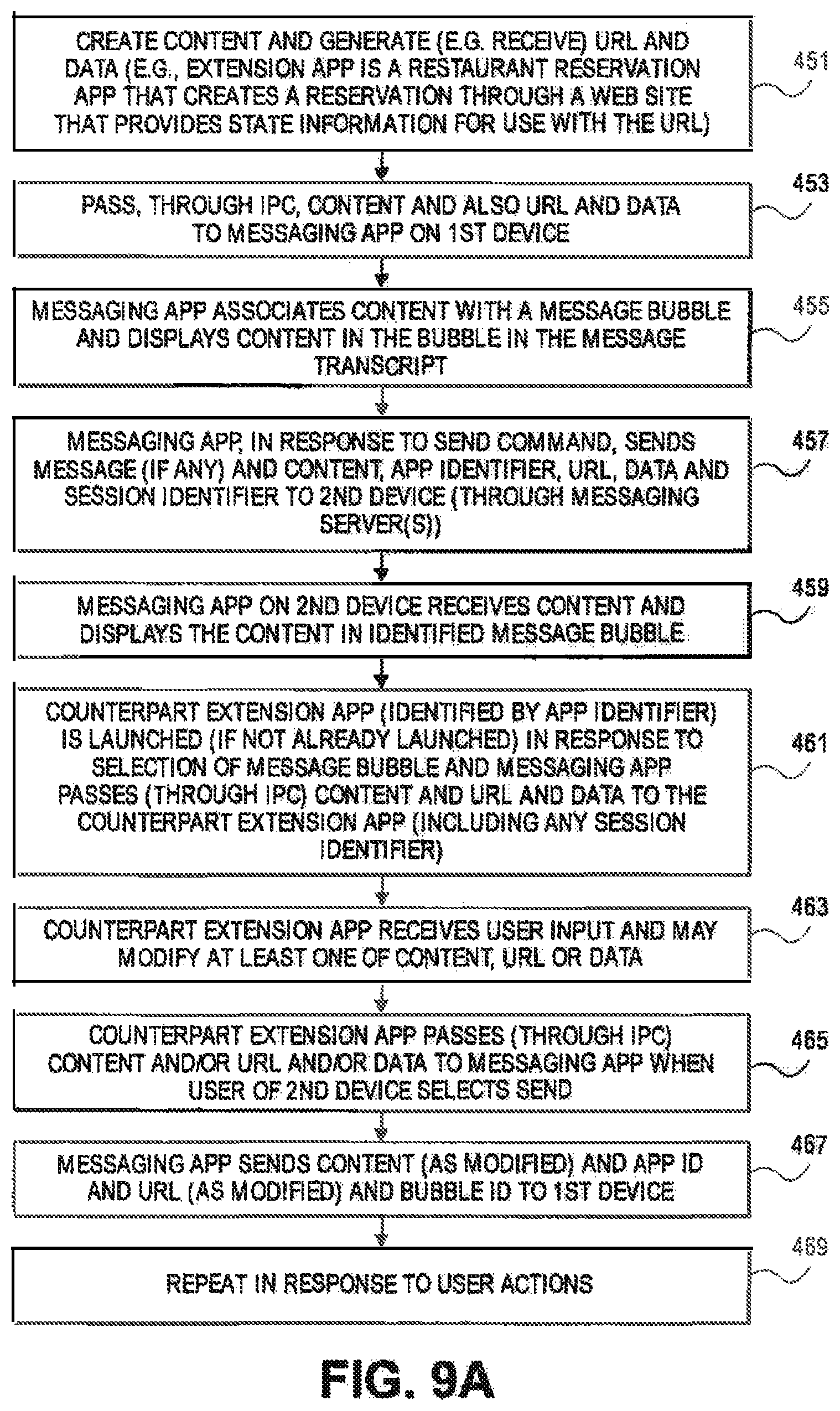 Patent US12108310 Figure 17 – Message extension app store