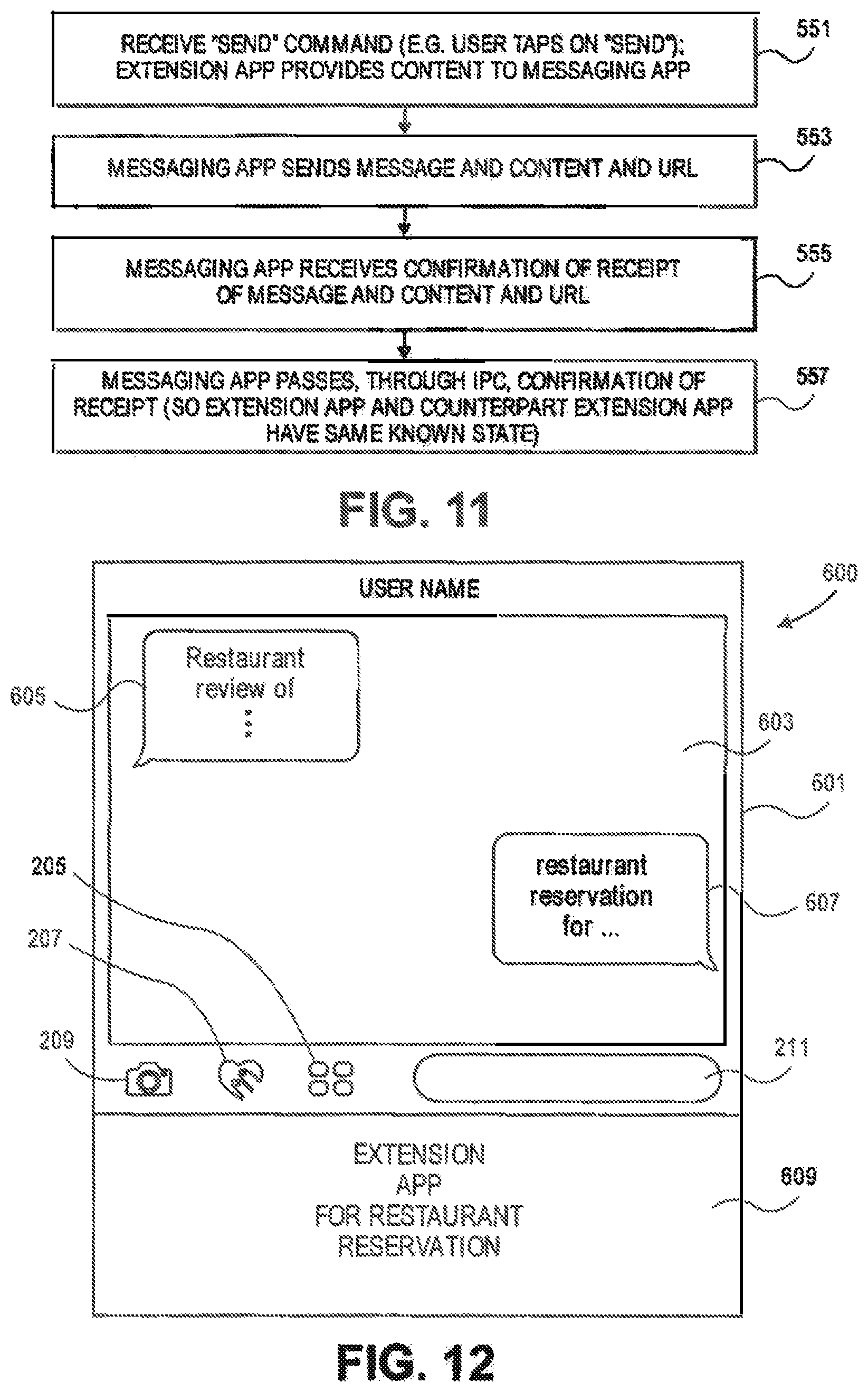 Patent US12108310 Figure 20 – Message extension app store