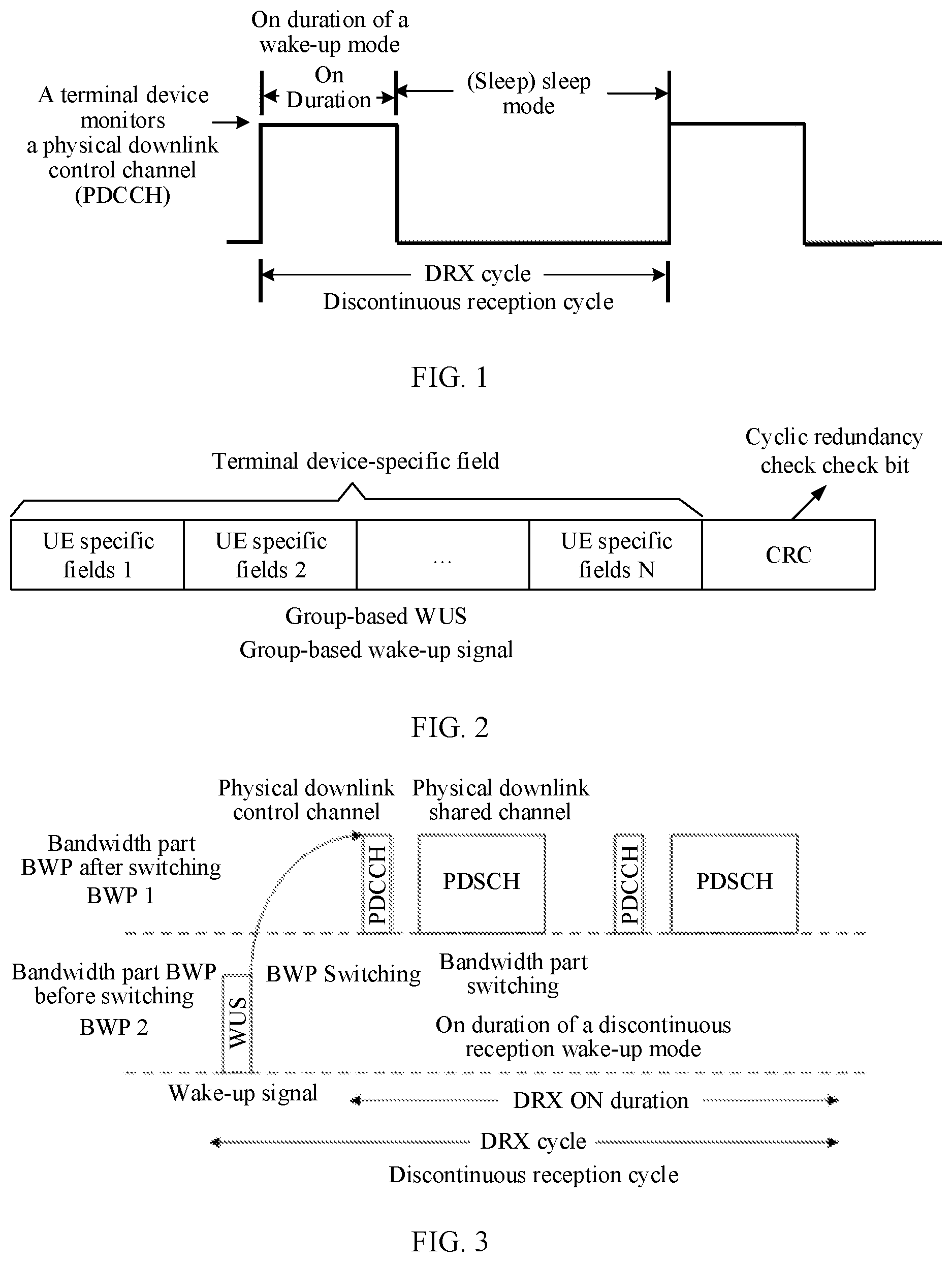 Patent US12108332 Figure 1 – Wake-up signal WUS detection method and apparatus