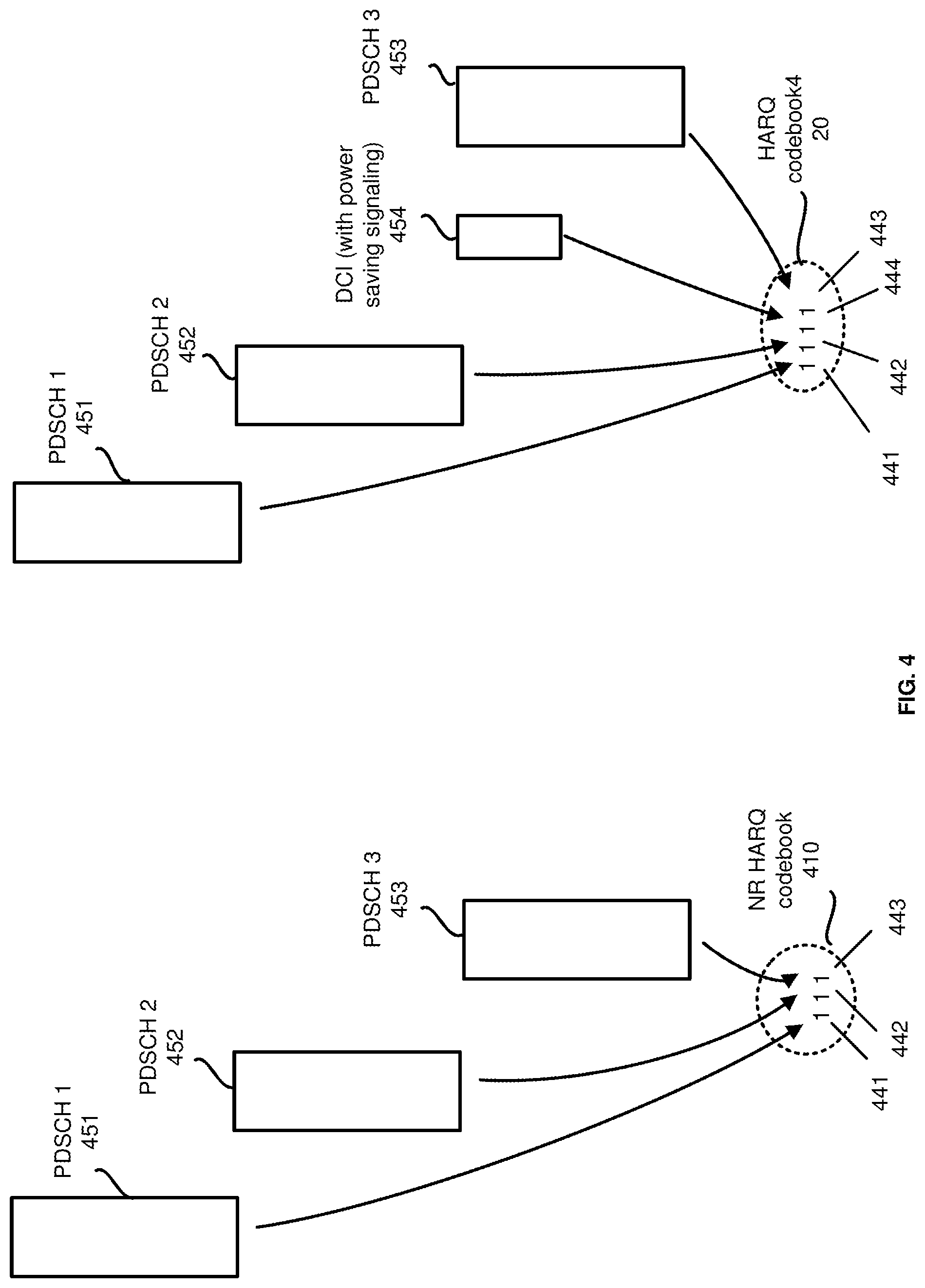 Patent US12108341 Figure 4 – Scheduling for power saving state in next generation wireless networks