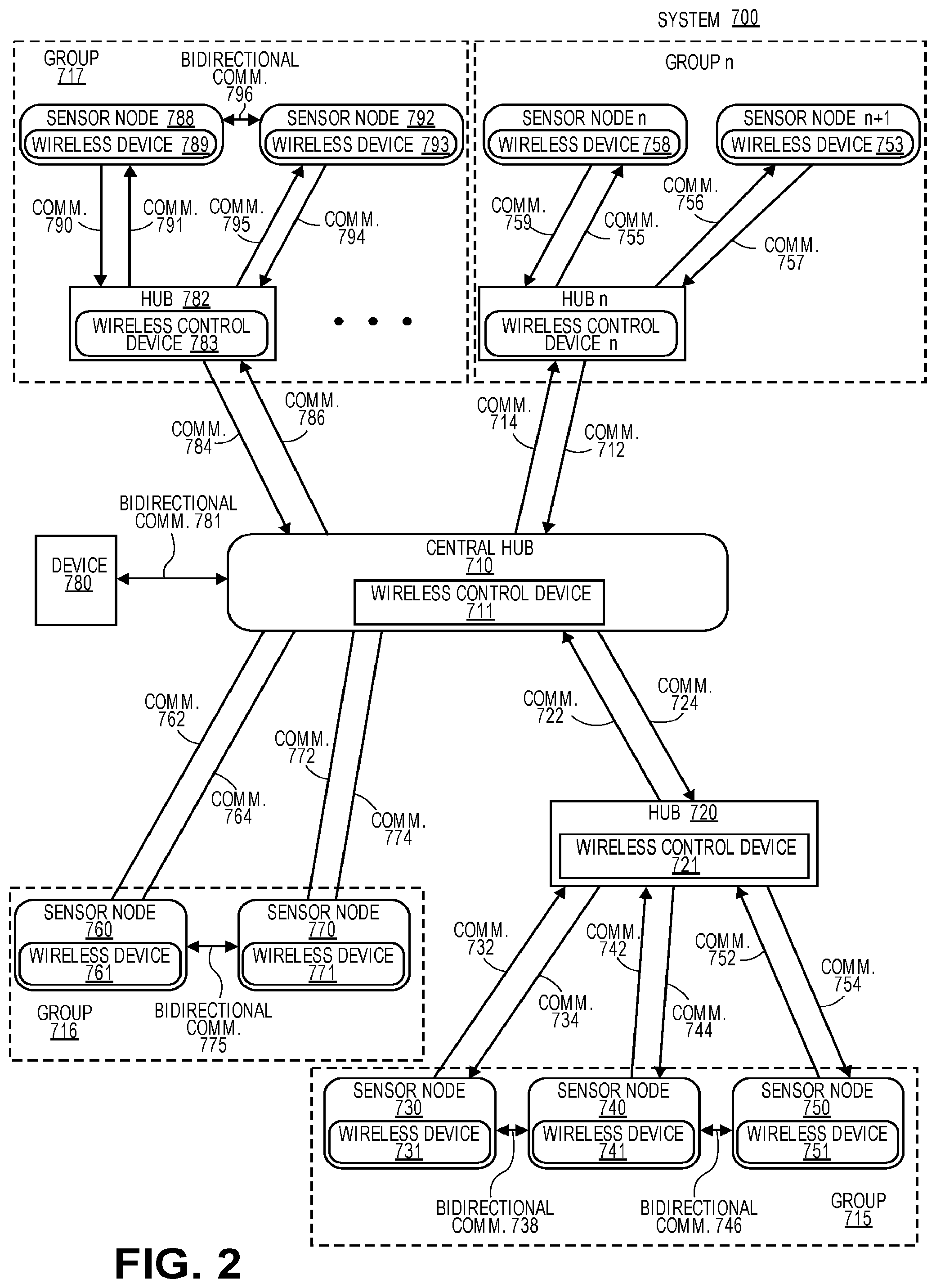 Patent US12108362 Figure 2 – Systems and methods for precise radio frequency localization in the presence of multiple communication paths
