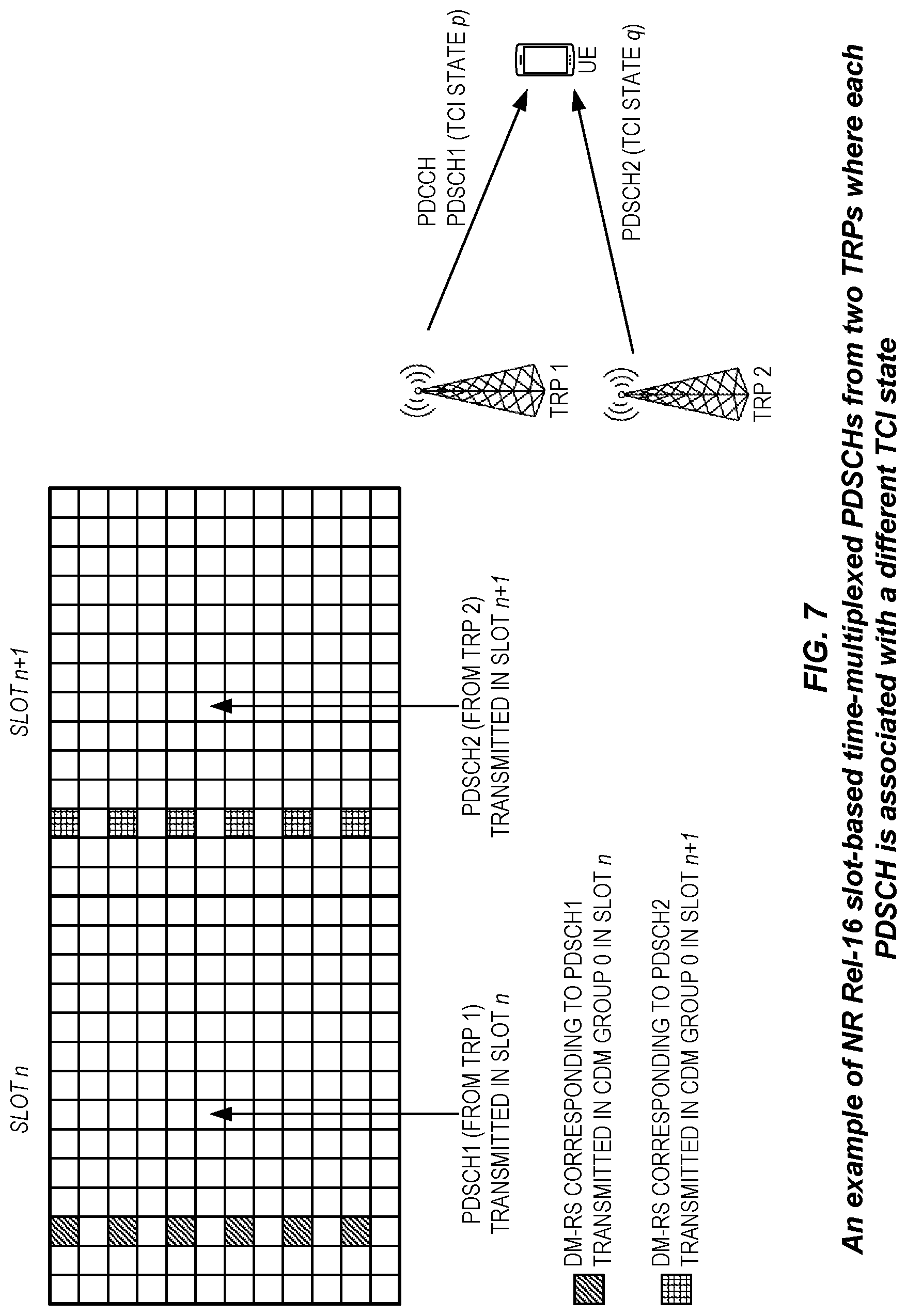 Patent US12108393 Figure 7 – Method for differentiating multiple physical downlink shared channel (PDSCH) transmission schemes