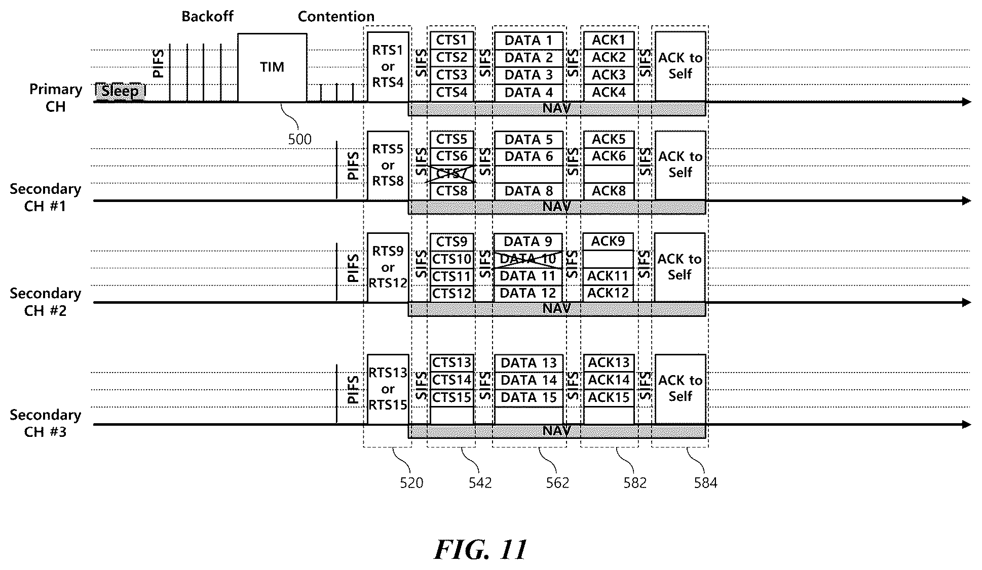 Patent US12108437 Figure 11 – Wireless communication method for saving power and wireless communication terminal using same