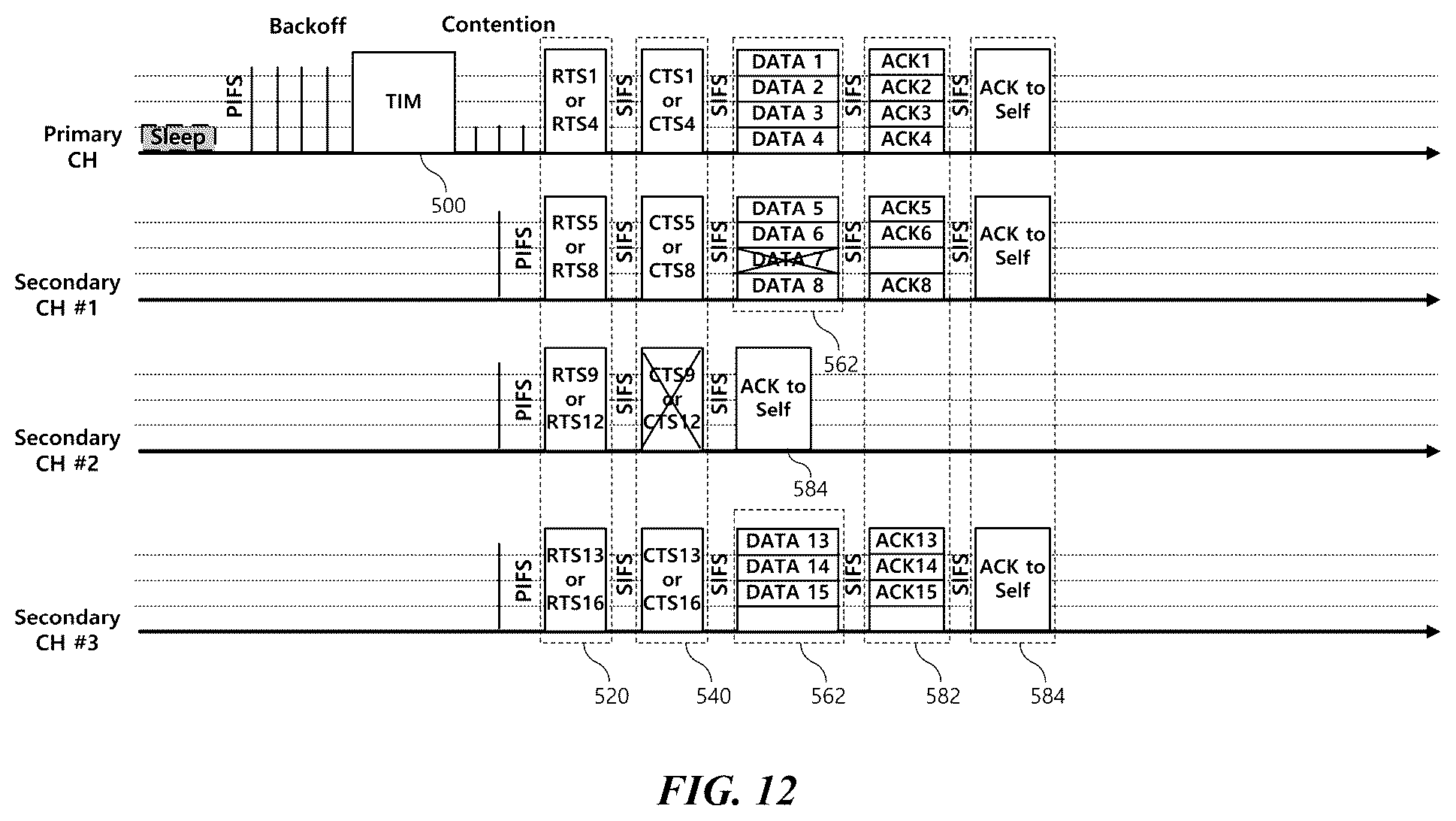 Patent US12108437 Figure 12 – Wireless communication method for saving power and wireless communication terminal using same