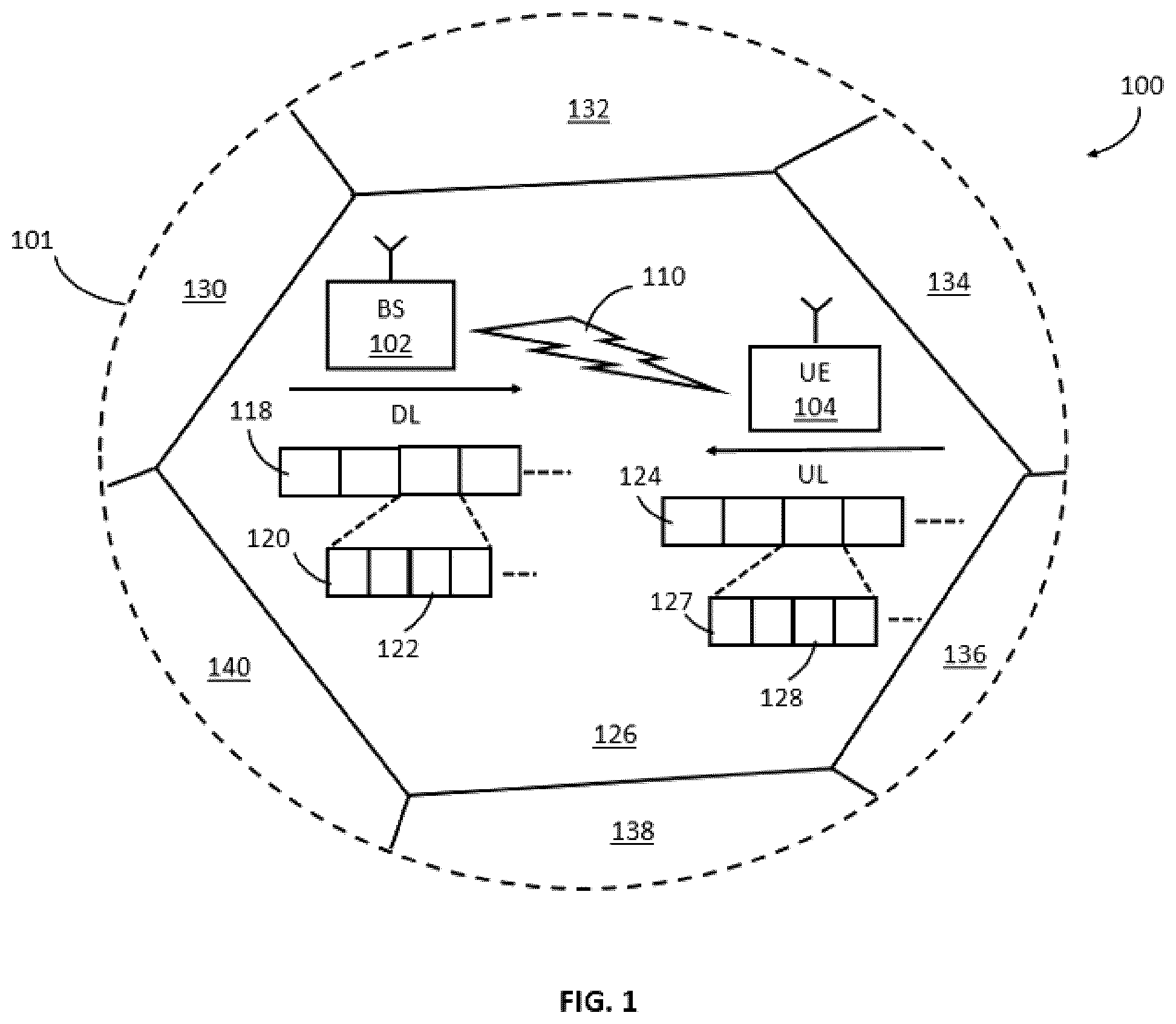 Patent US12108449 Figure 1 – System and method for multiple parallel messaging indication